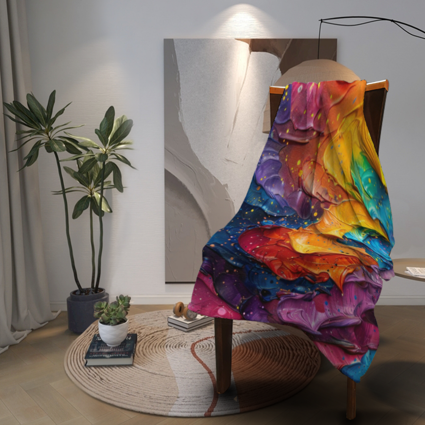Abstract Graphic Throw Blanket ¨C Stylish Modern Printed Cozy Blanket