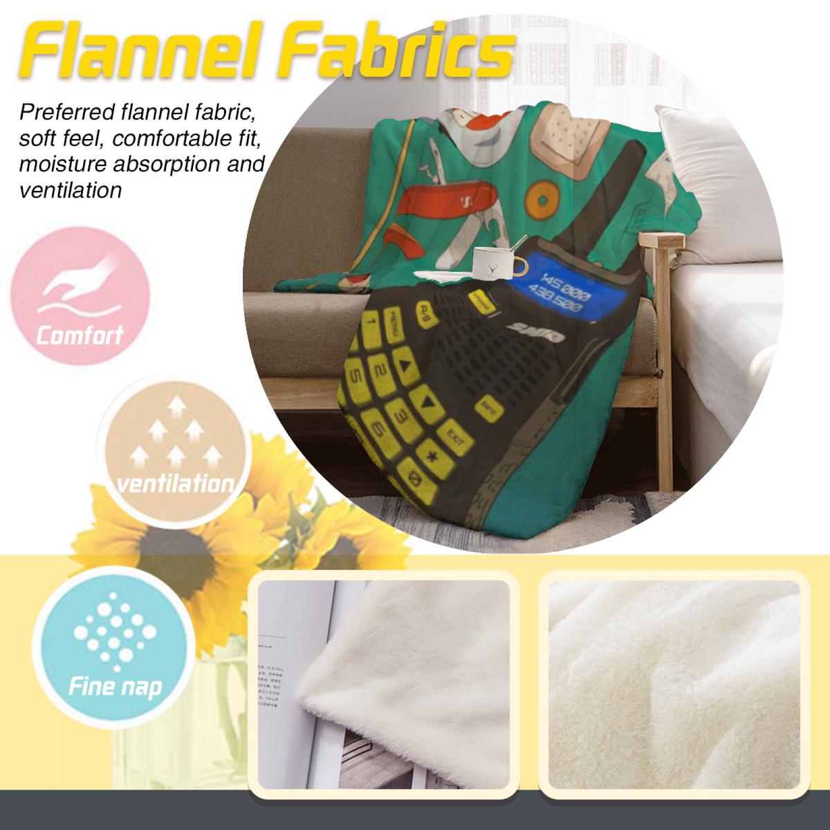 Harvest Galaxy Home Accent Soft Flannel Blanket ¨C Warm Coral