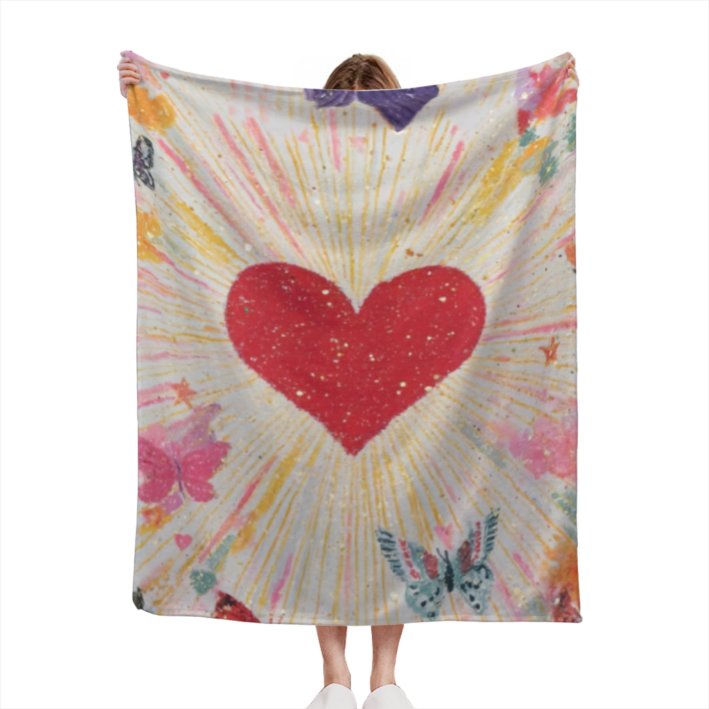 Colorful Modern Art Throw Blanket ¨C Stylish Printed Cozy Home Blanket