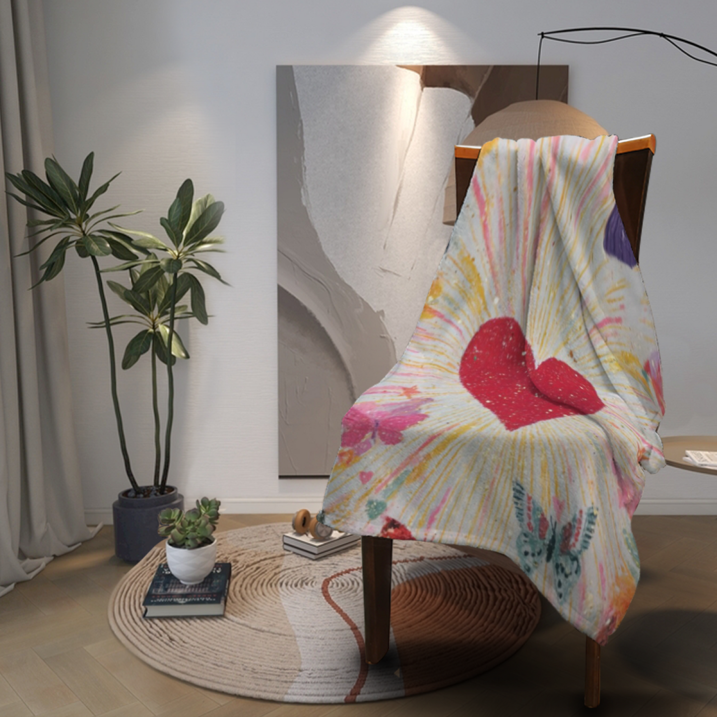 Colorful Modern Art Throw Blanket ¨C Stylish Printed Cozy Home Blanket