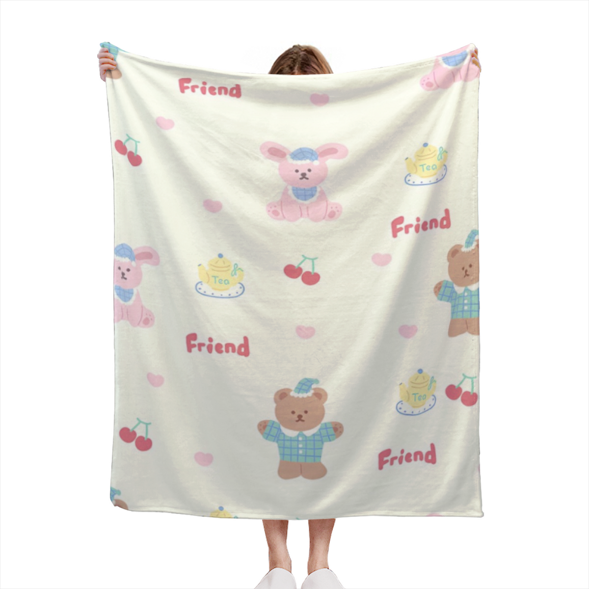 Twilight Sprout Inspired Flannel Sofa Throw ¨C Creamy Ivory Palette