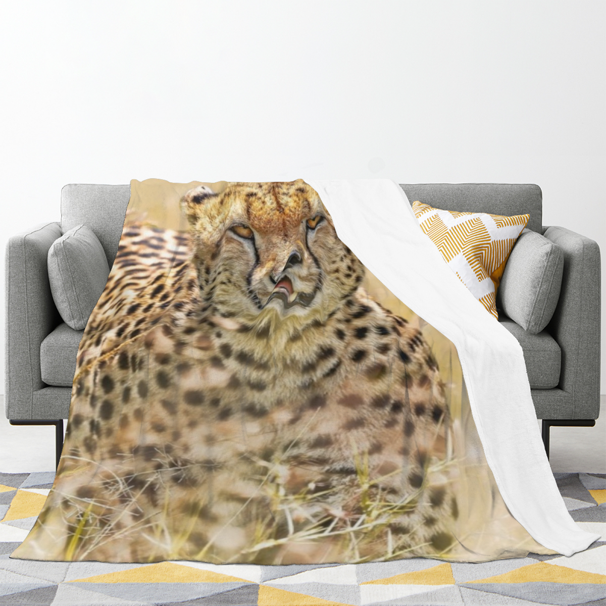 Copper Tapestry Pastel Multicolor Modern Art Decorative Flannel Blanket