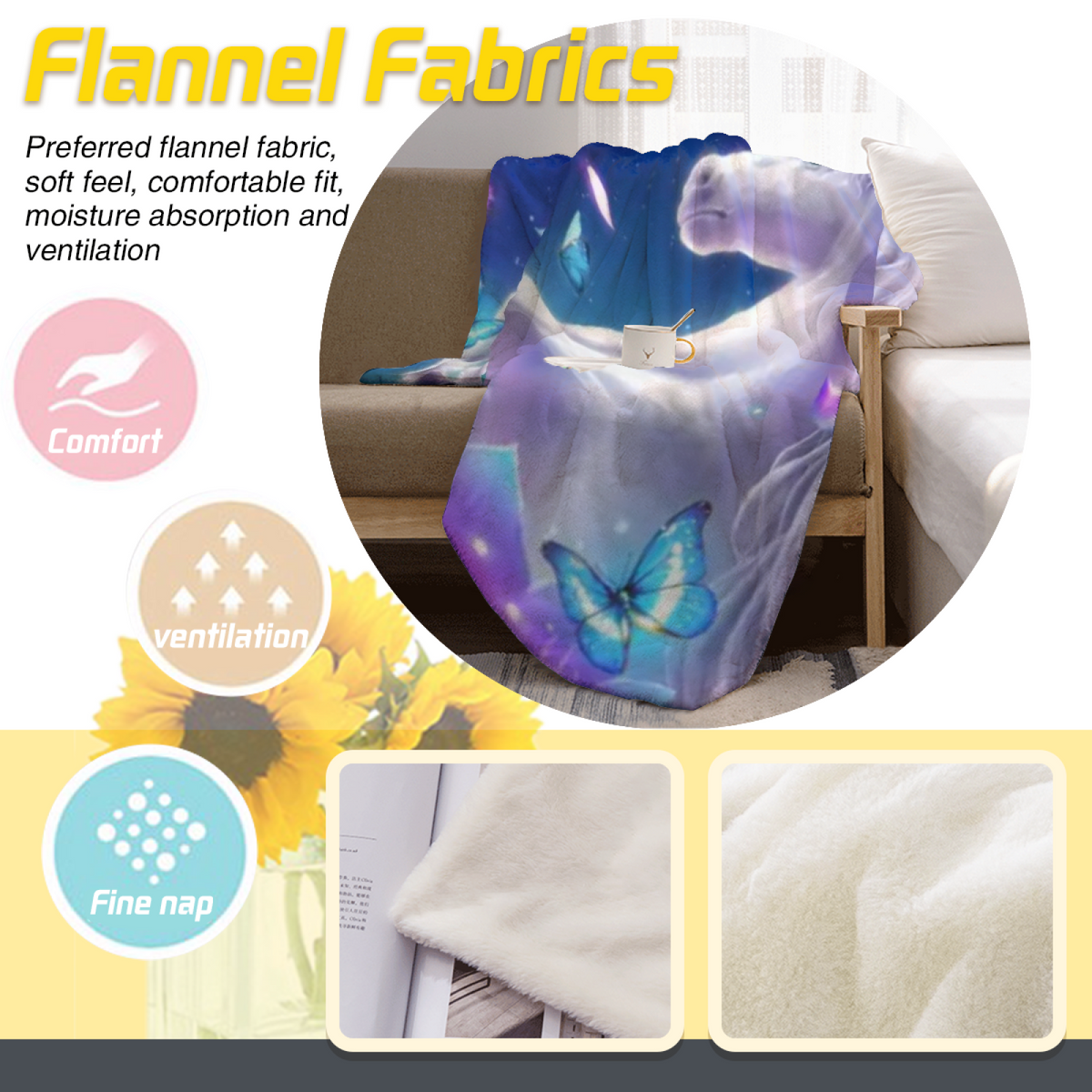 Earthy Neutral Aurora Arbor Soft Flannel Blanket ¨C Contemporary Pattern