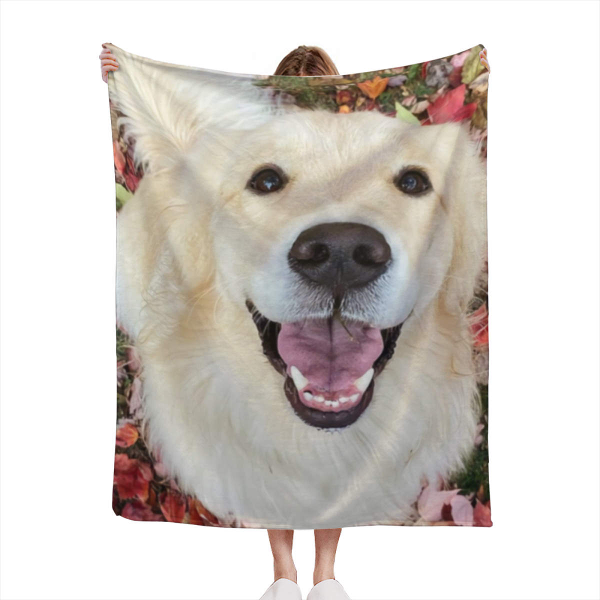 Willow Serenade Whimsical Pattern Plush Flannel Throw