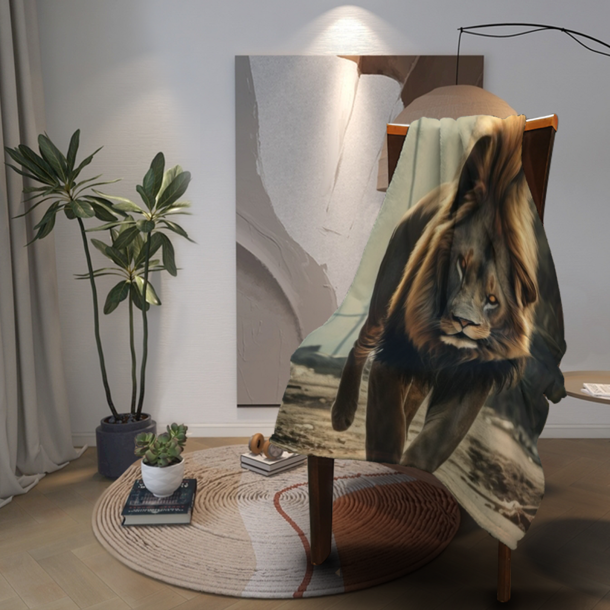 Wildwood & Nectar Playful Graphic All-Season Flannel Blanket