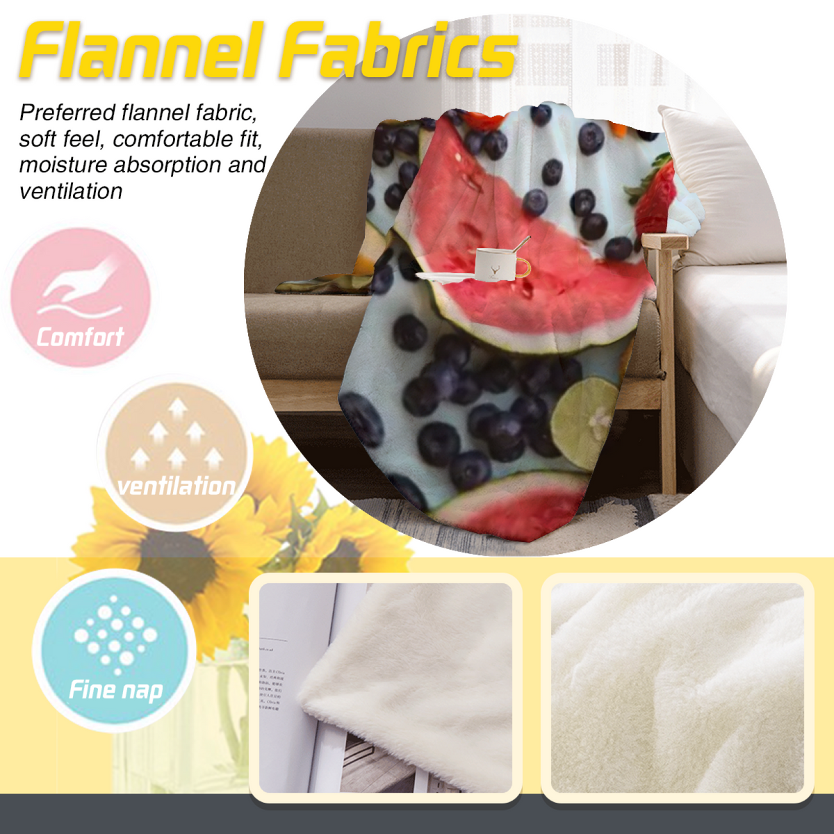 Moonbeam Grove Lightweight Flannel Throw in Dusty Lilac