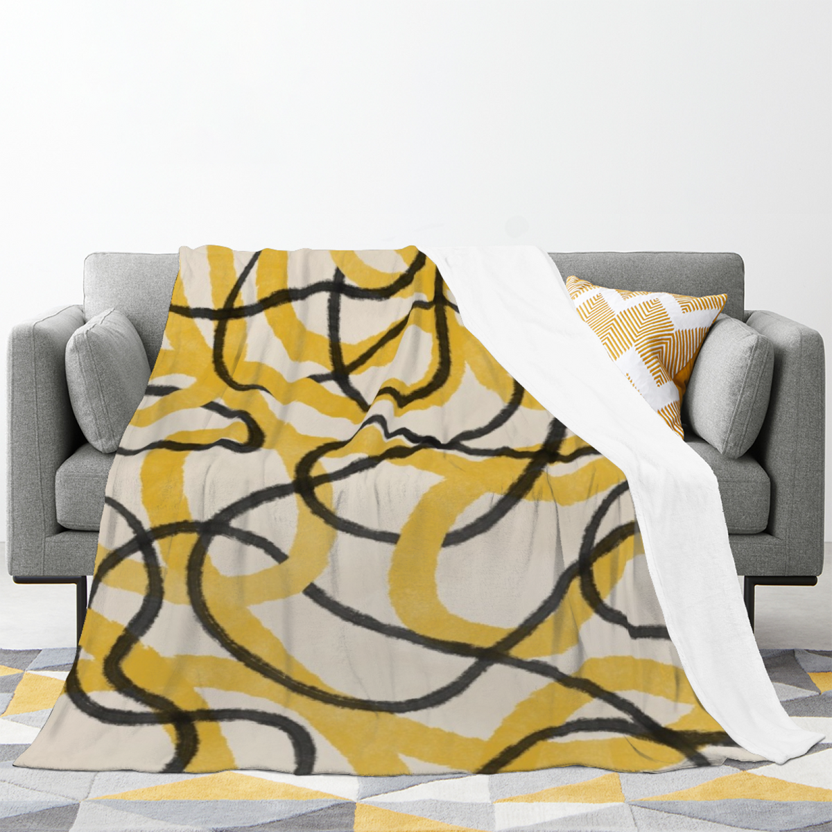 Sunwashed Sonnet Home Accent Lightweight Flannel Throw ¨C Warm Coral