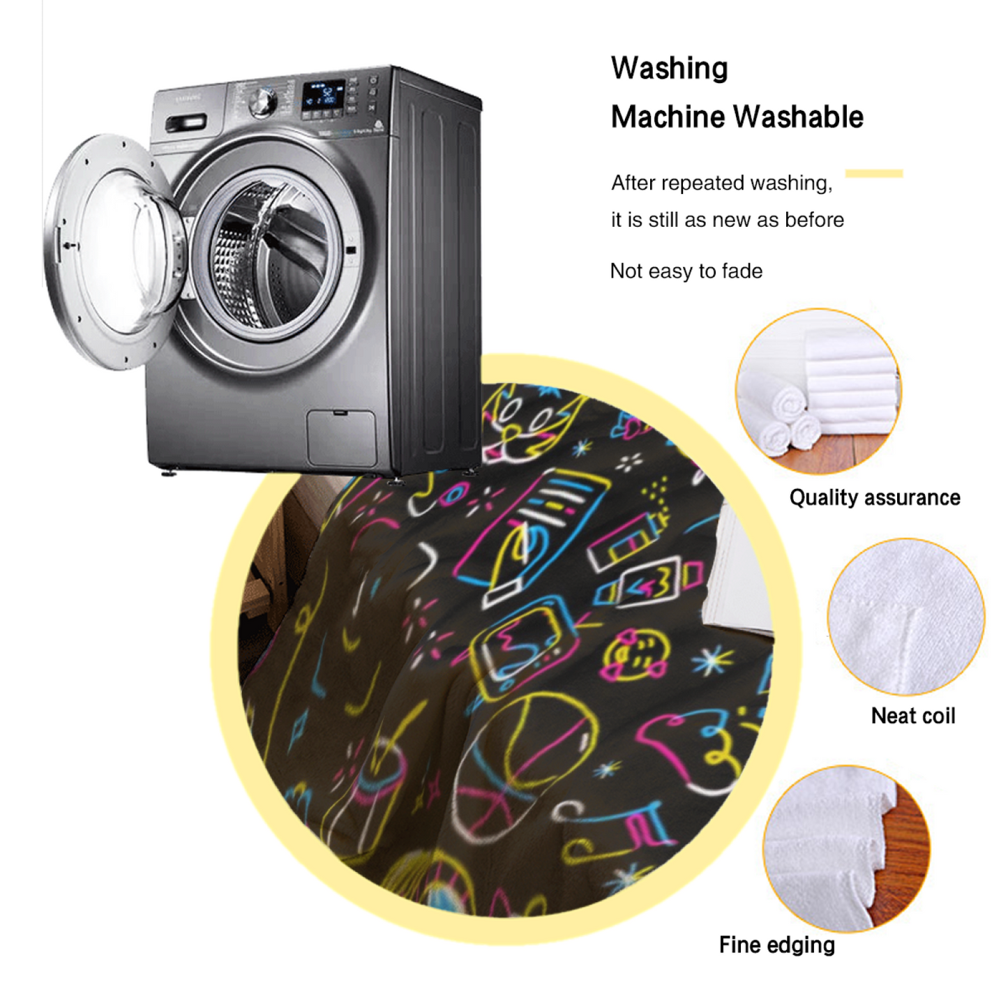 Contemporary Graphic Throw Blanket ¨C Decorative Artistic Cozy Blanket