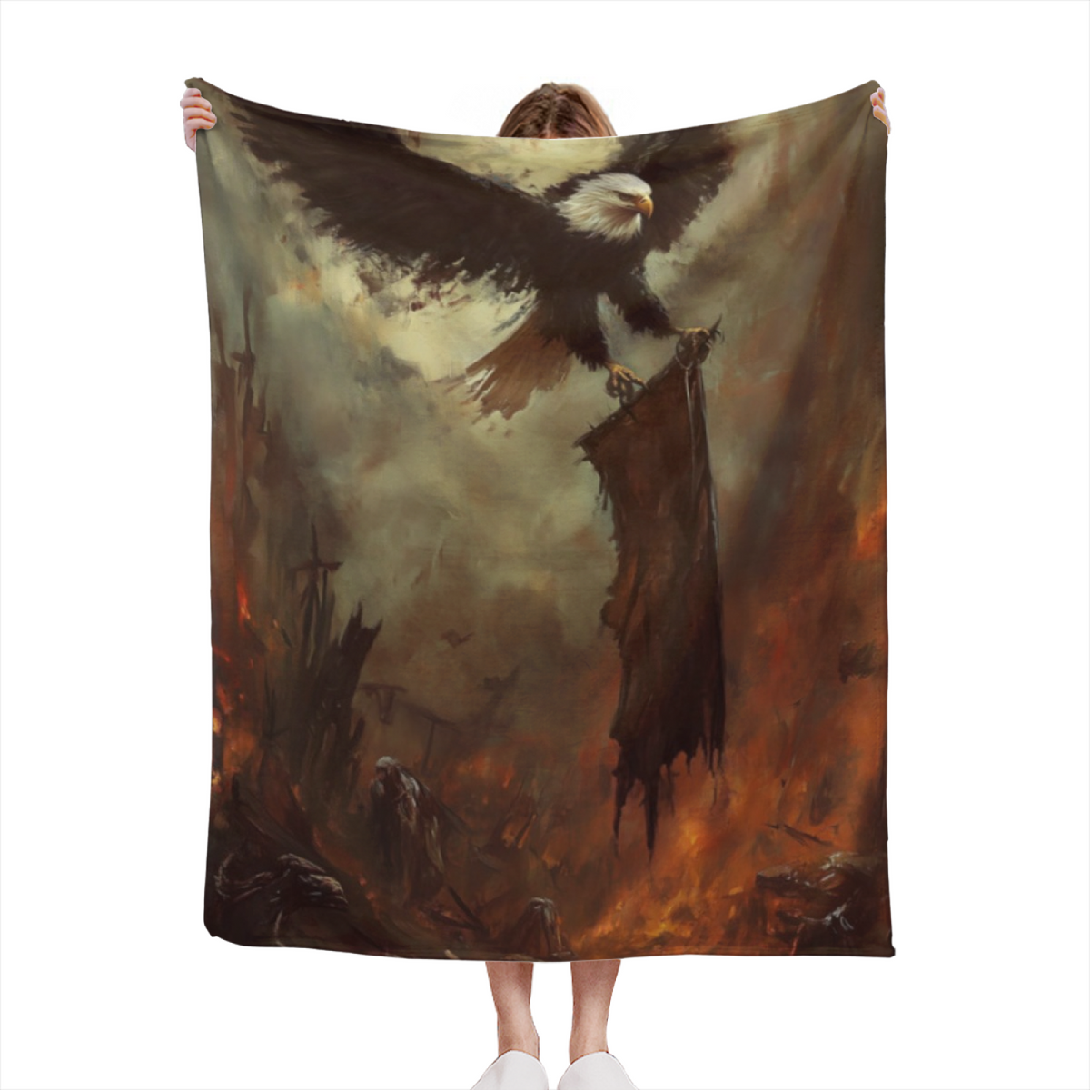 Alpine Flora Home Accent Soft Flannel Blanket ¨C Warm Coral