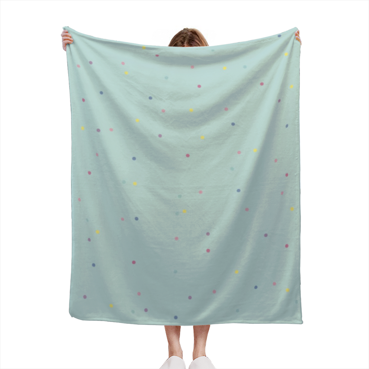 Creamy Ivory Whimsical Decor Plush Flannel Throw ¨C Cosmic Jubilee Edition