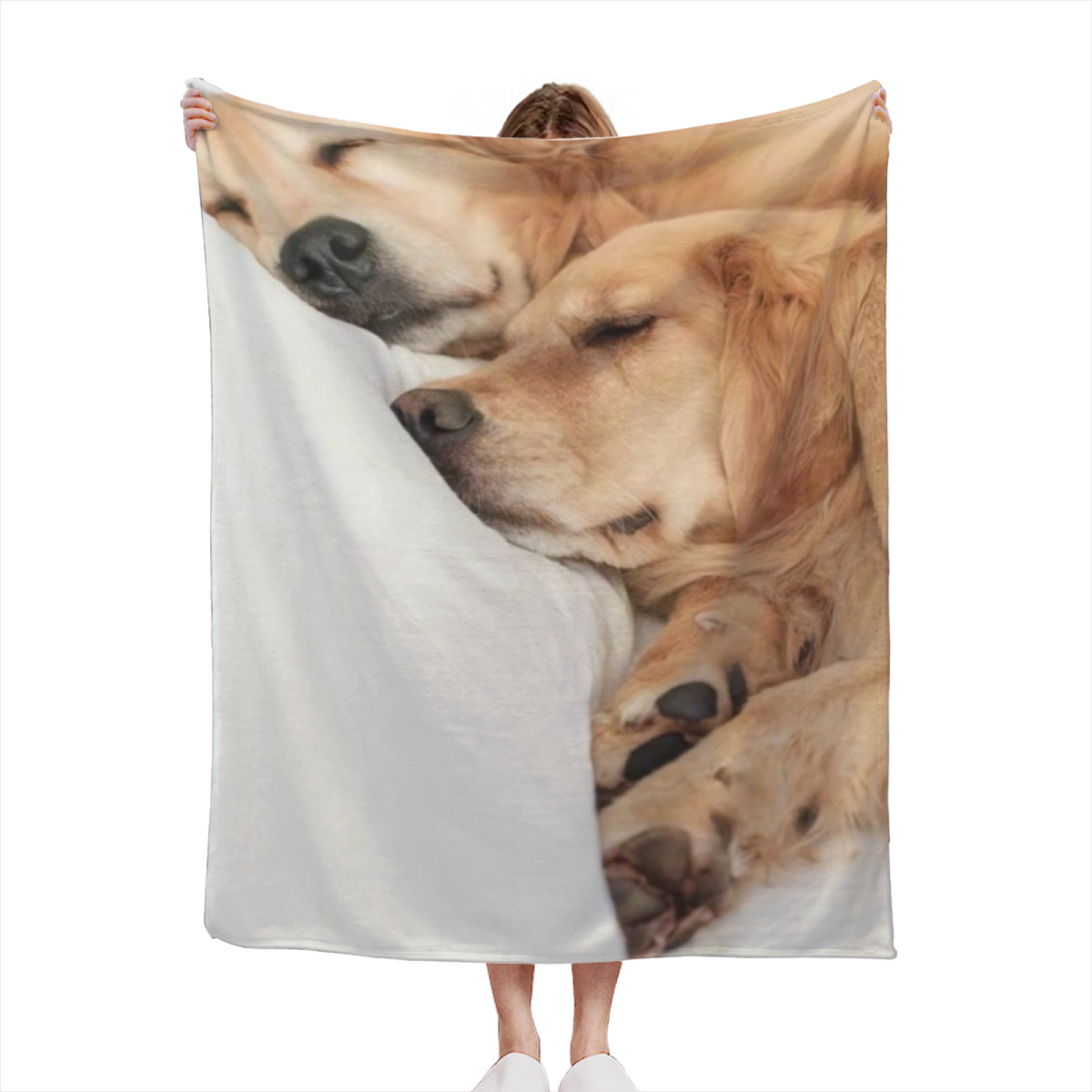 Celestial Orchard Muted Sage Art Flannel Throw Blanket