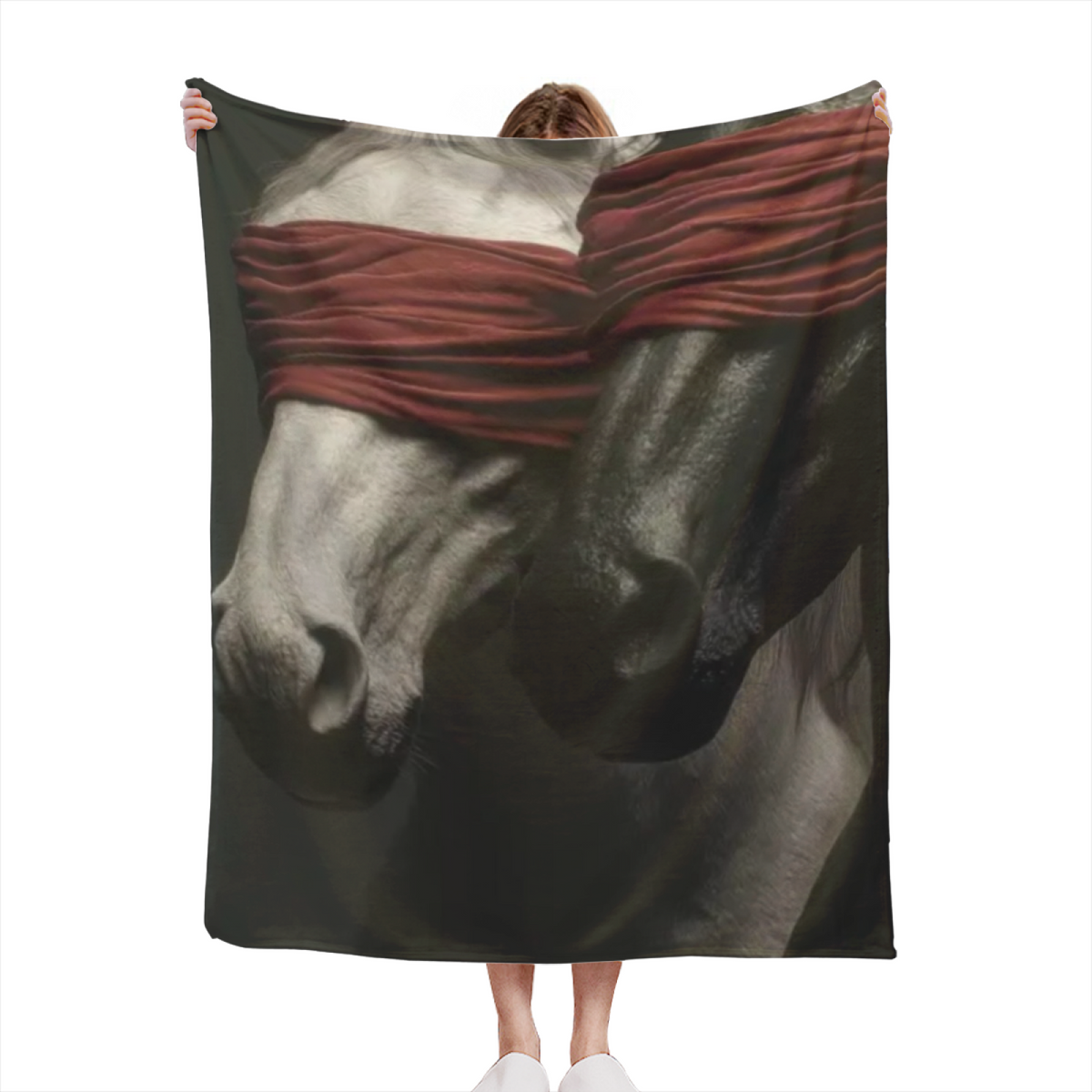 Eclectic Design Breezy Galaxy Warm Coral Cozy Flannel Bed Blanket