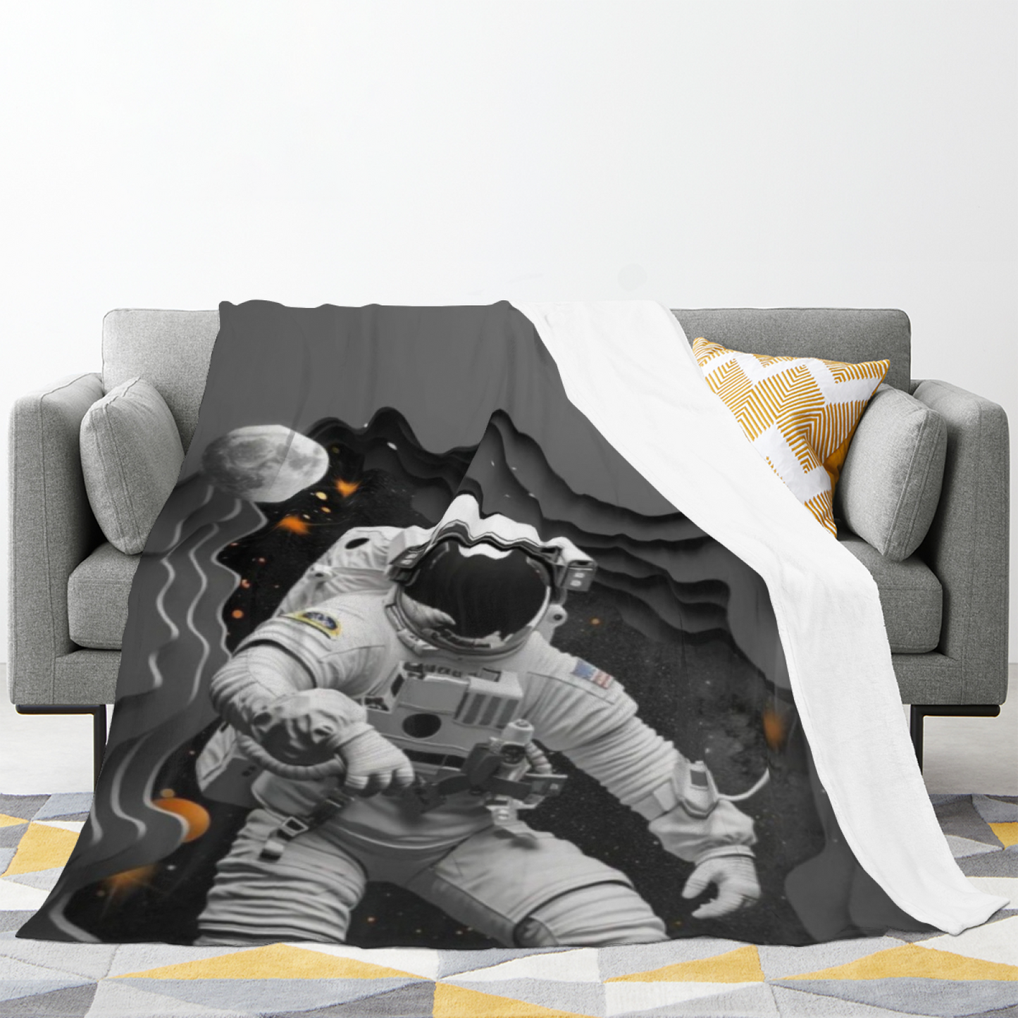 Modern Abstract Throw Blanket ¨C Stylish Contemporary Printed Cozy Blanket