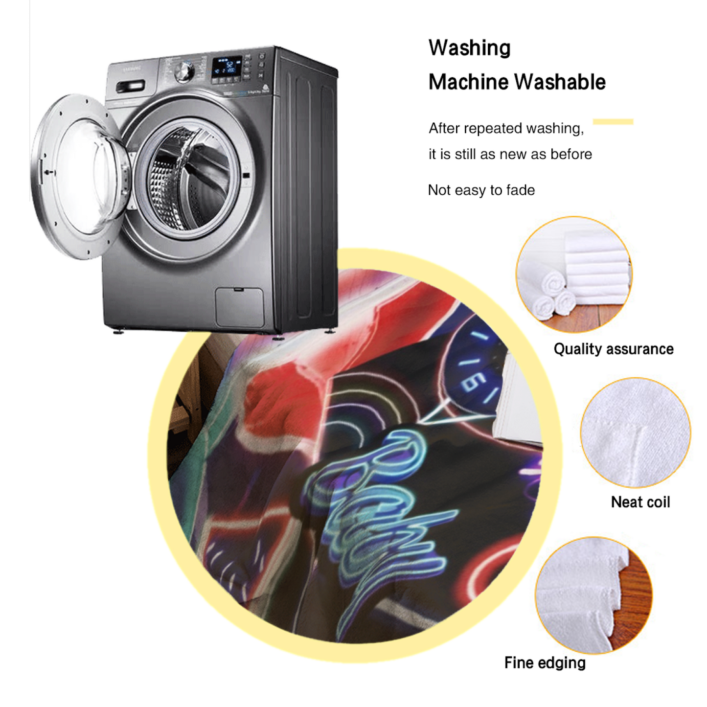 Modern Artistic Throw Blanket ¨C Colorful Graphic Printed Cozy Blanket