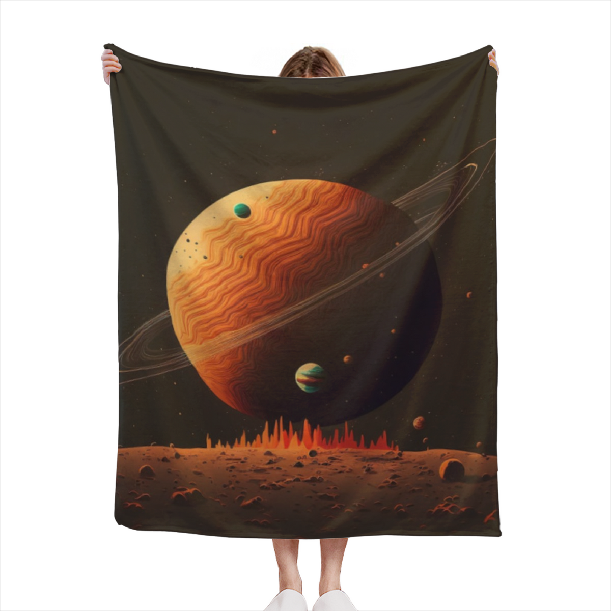 Soft Minimalist Plush Flannel Throw ¨C Twilight Treasure Collection
