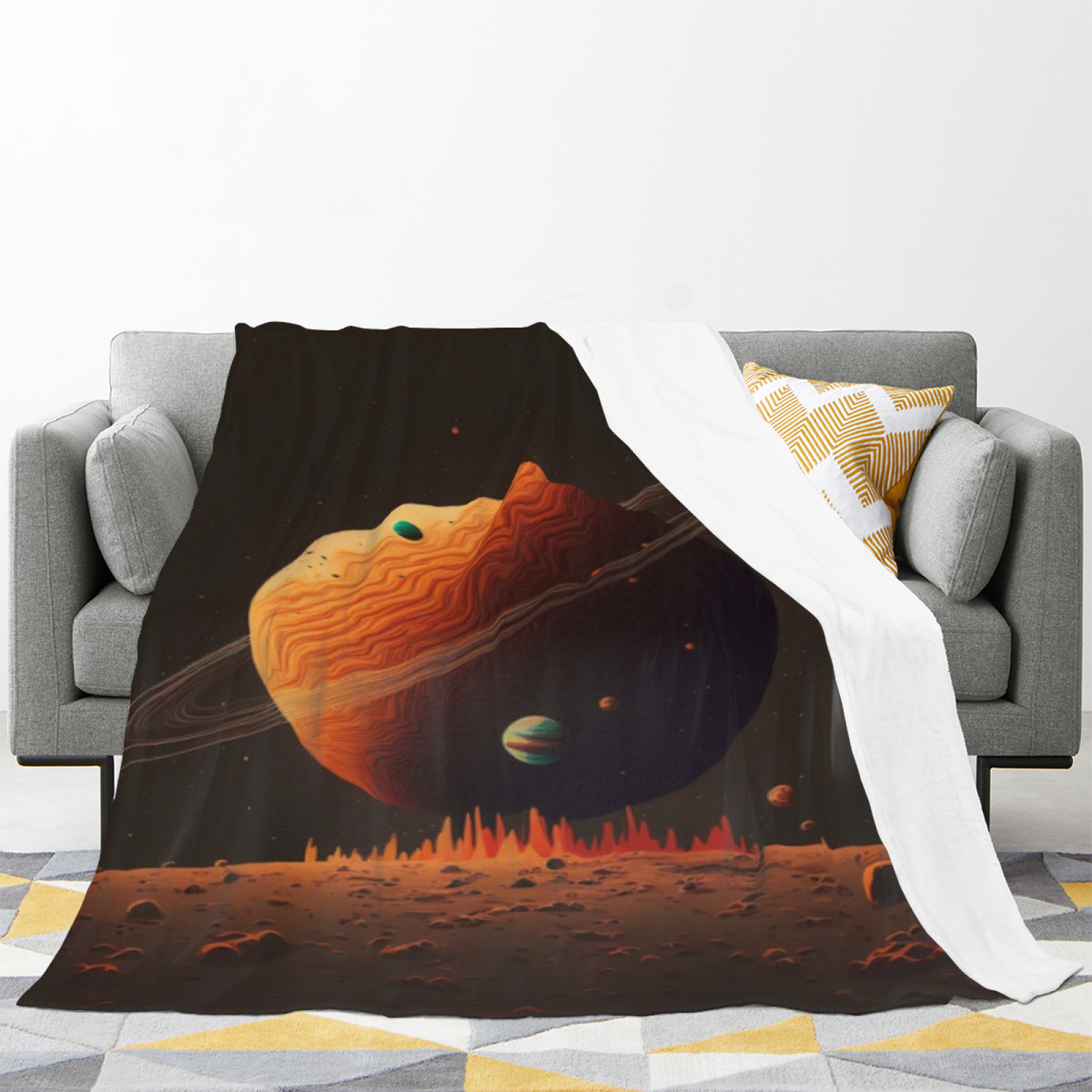 Soft Minimalist Plush Flannel Throw ¨C Twilight Treasure Collection