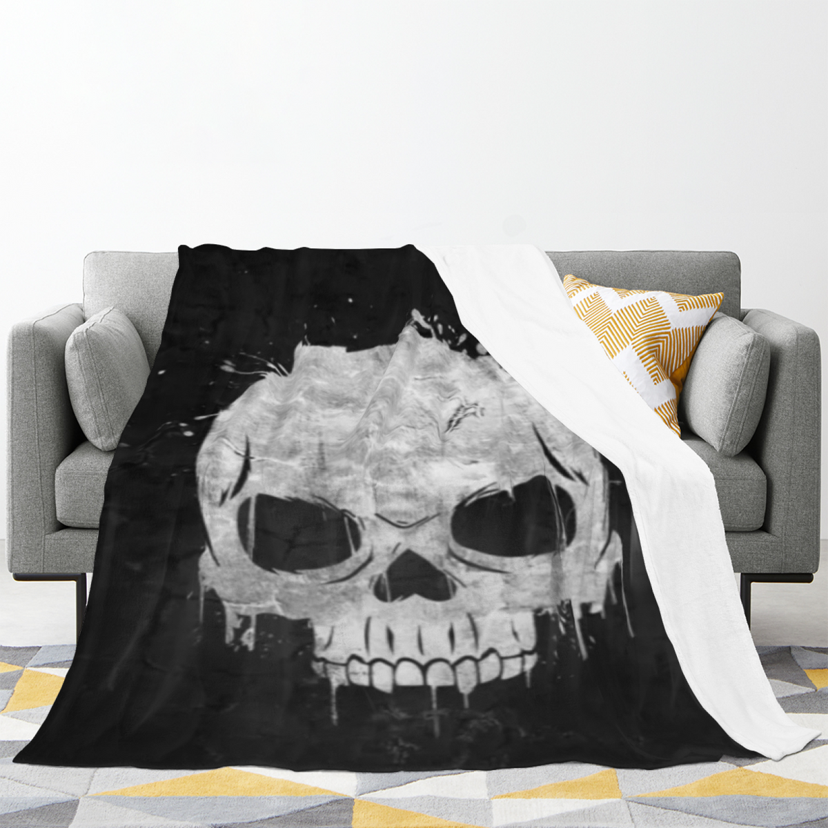 Moonbeam Nectar Inspired Flannel Sofa Throw ¨C Earthy Neutral Palette