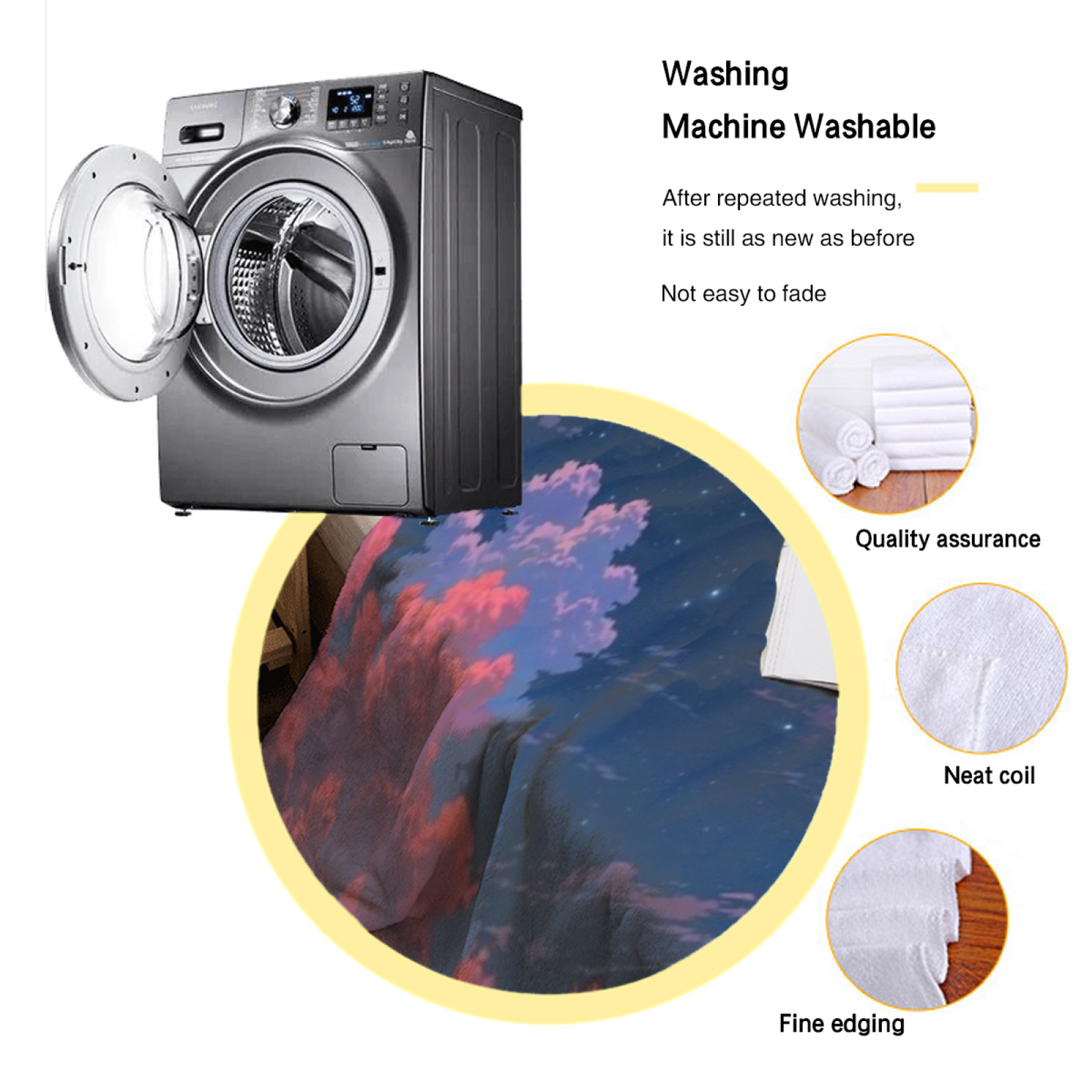 Modern Graphic Throw Blanket ¨C Colorful Artistic Decorative Cozy Blanket