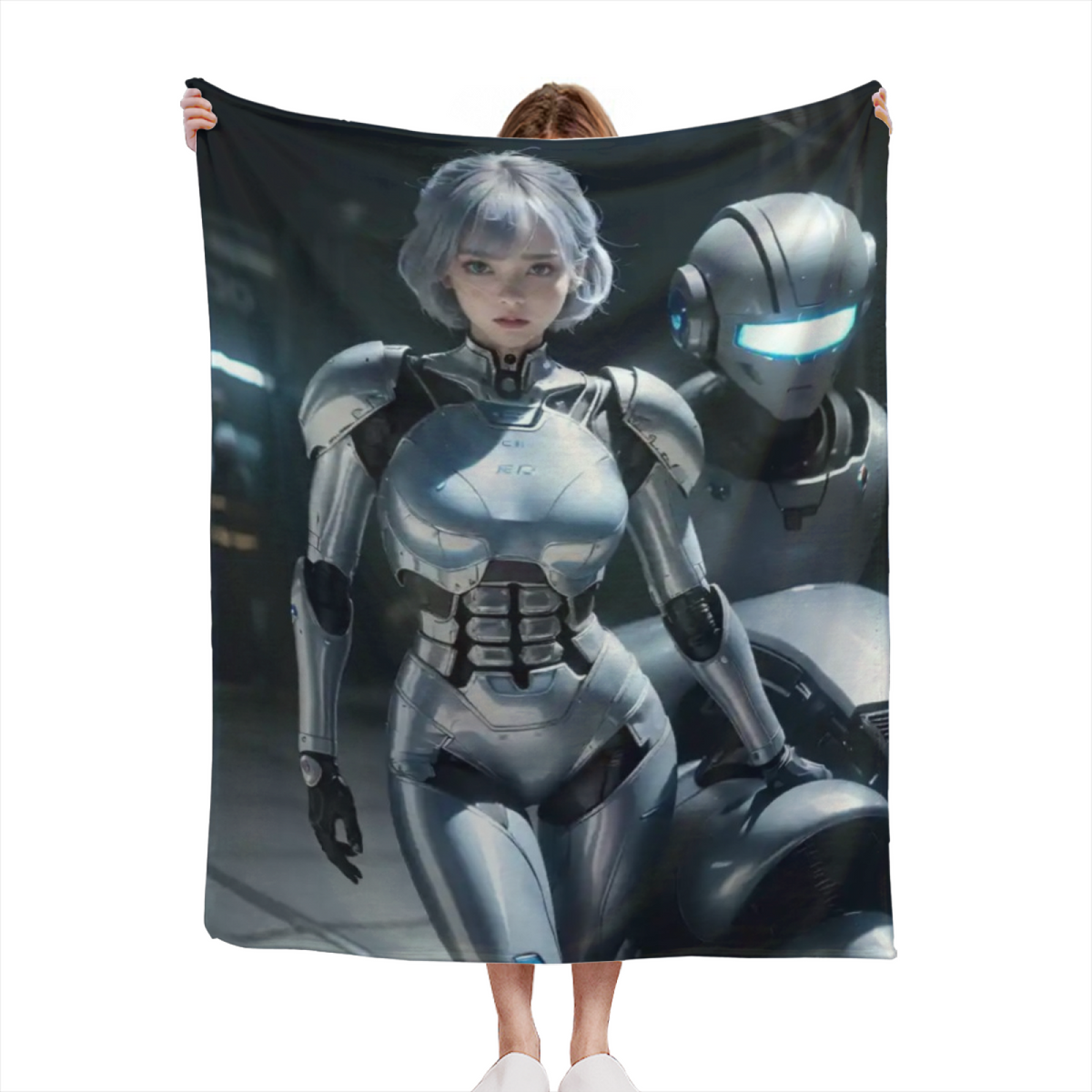 Soft Minimalist All-Season Flannel Blanket ¨C Serene Lagoon Collection