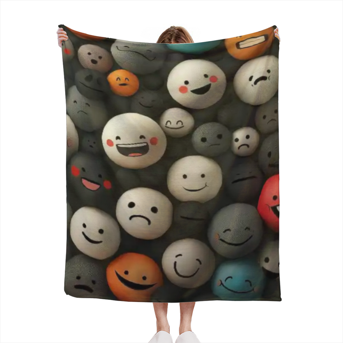 Eclectic Design Radiant Whisper Warm Coral Cozy Flannel Bed Blanket