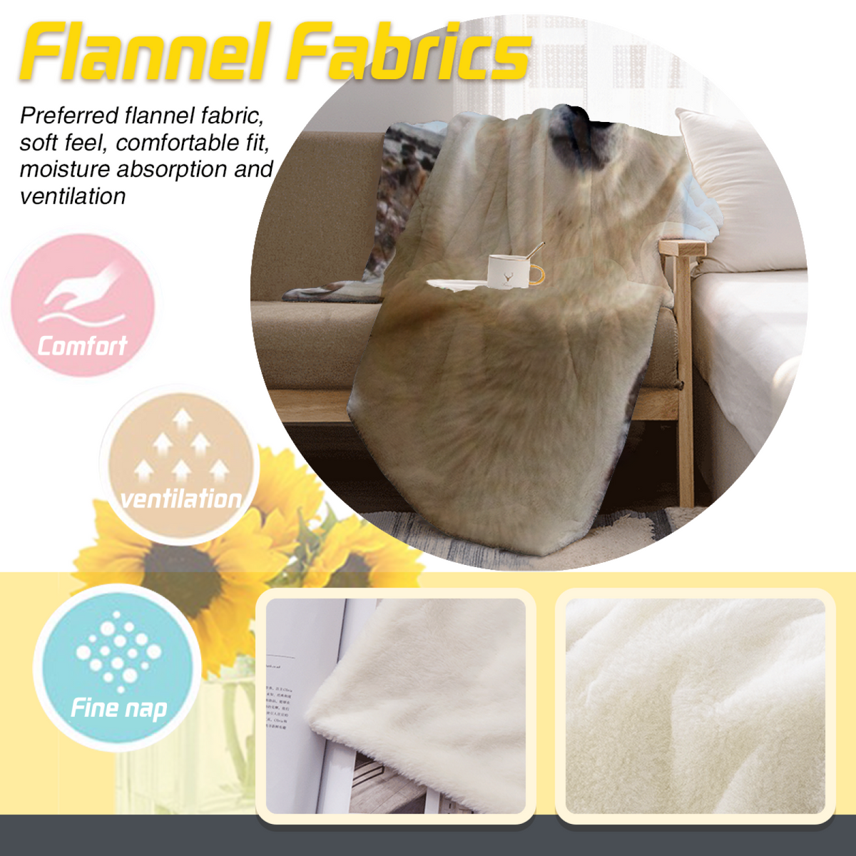 Cinnamon Whisper Soft Flannel Blanket in Dusty Lilac