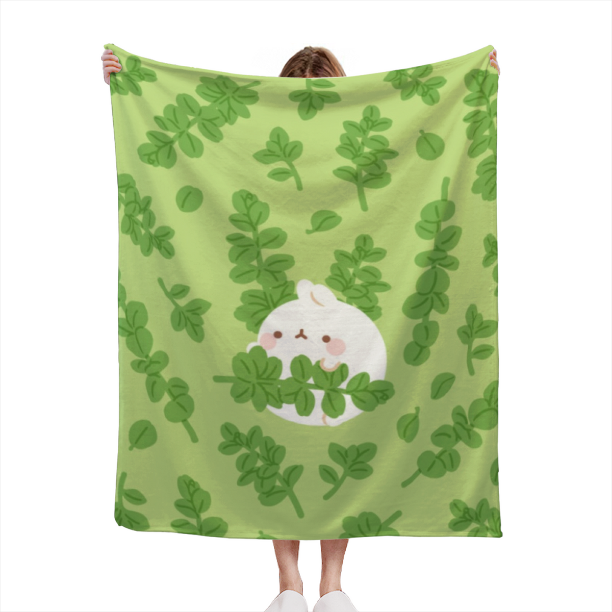 Flannel Throw Blanket with Sunwashed Atlas Cozy Cottage Artwork