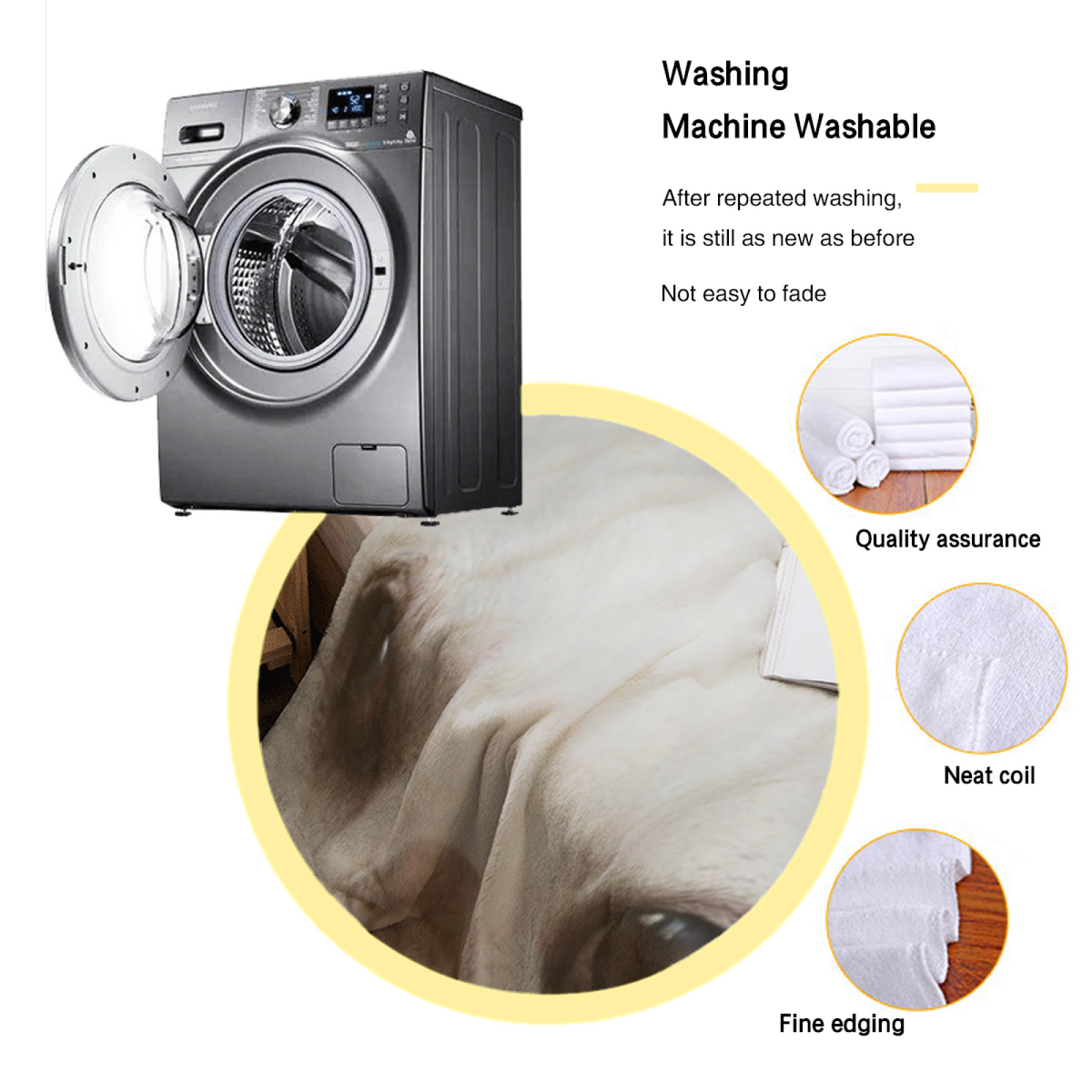 Soft Neutral Willow Rhythm Decorative Flannel Blanket