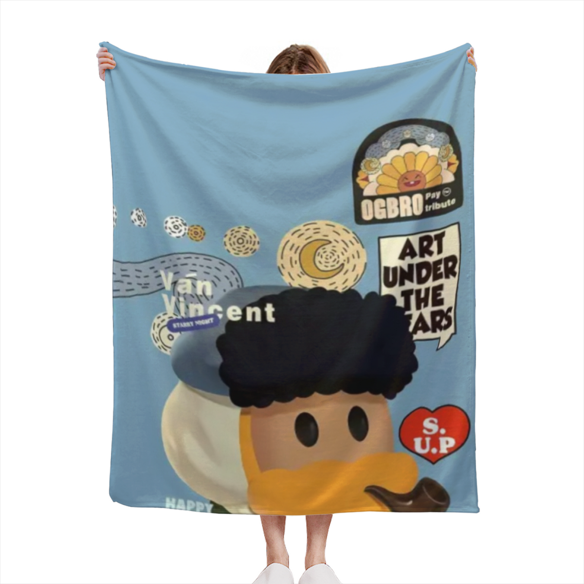 Soft Minimalist All-Season Flannel Blanket ¨C Luminous Cove Collection