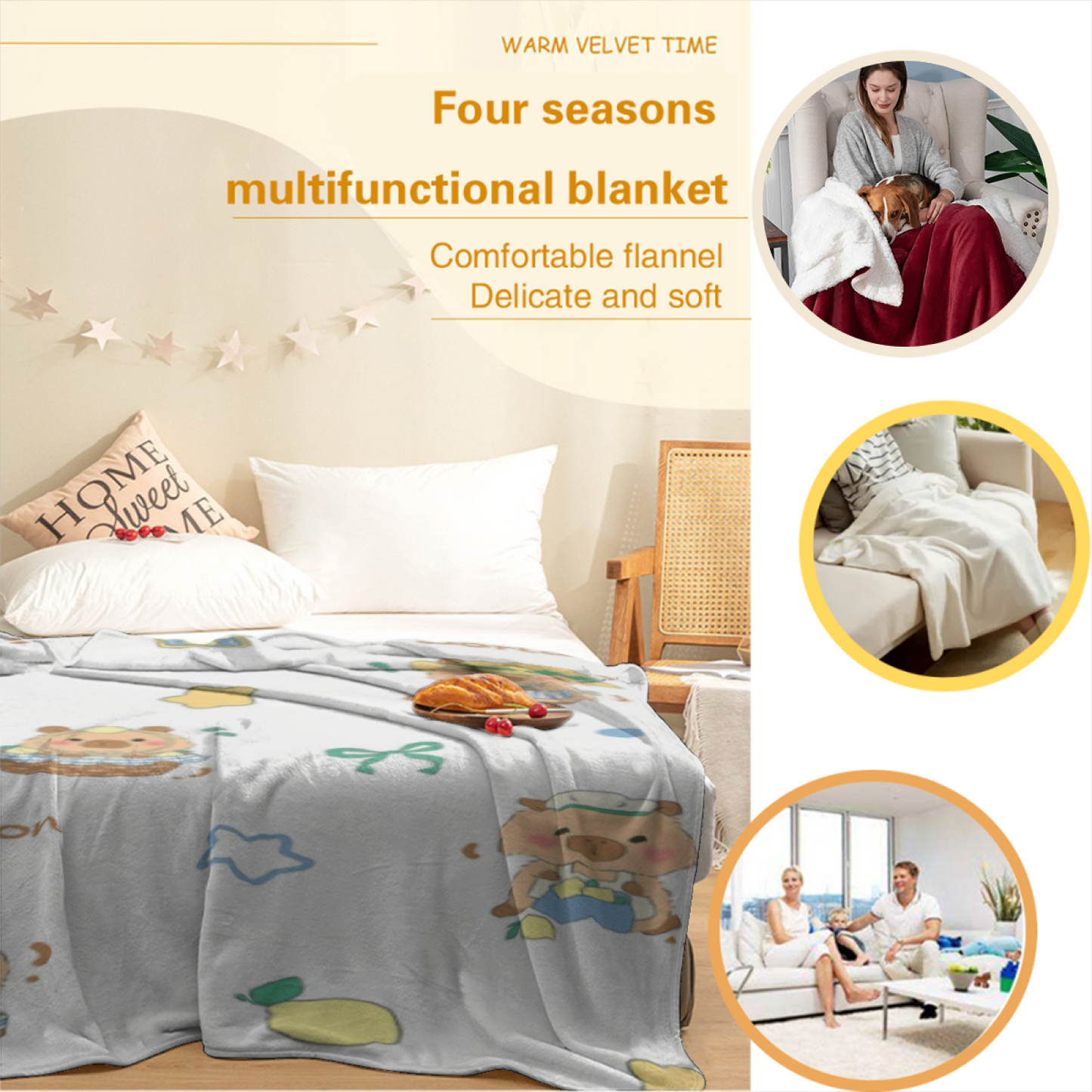 Graphic Abstract Throw Blanket ¨C Stylish Contemporary Printed Cozy Blanket