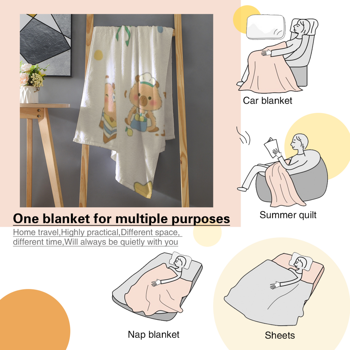 Graphic Abstract Throw Blanket ¨C Stylish Contemporary Printed Cozy Blanket