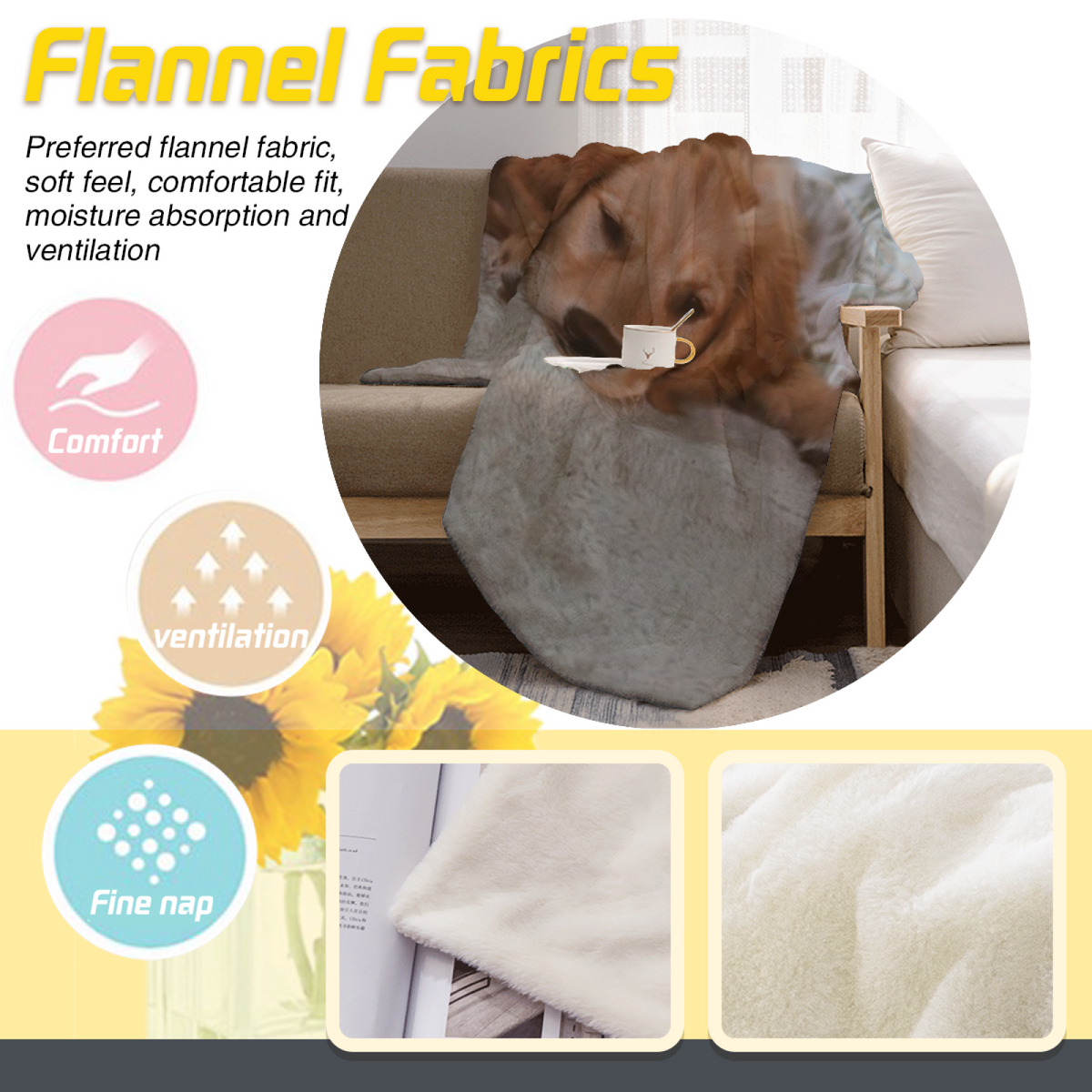 Flannel Throw Blanket with Evergreen Galaxy Cozy Cottage Artwork