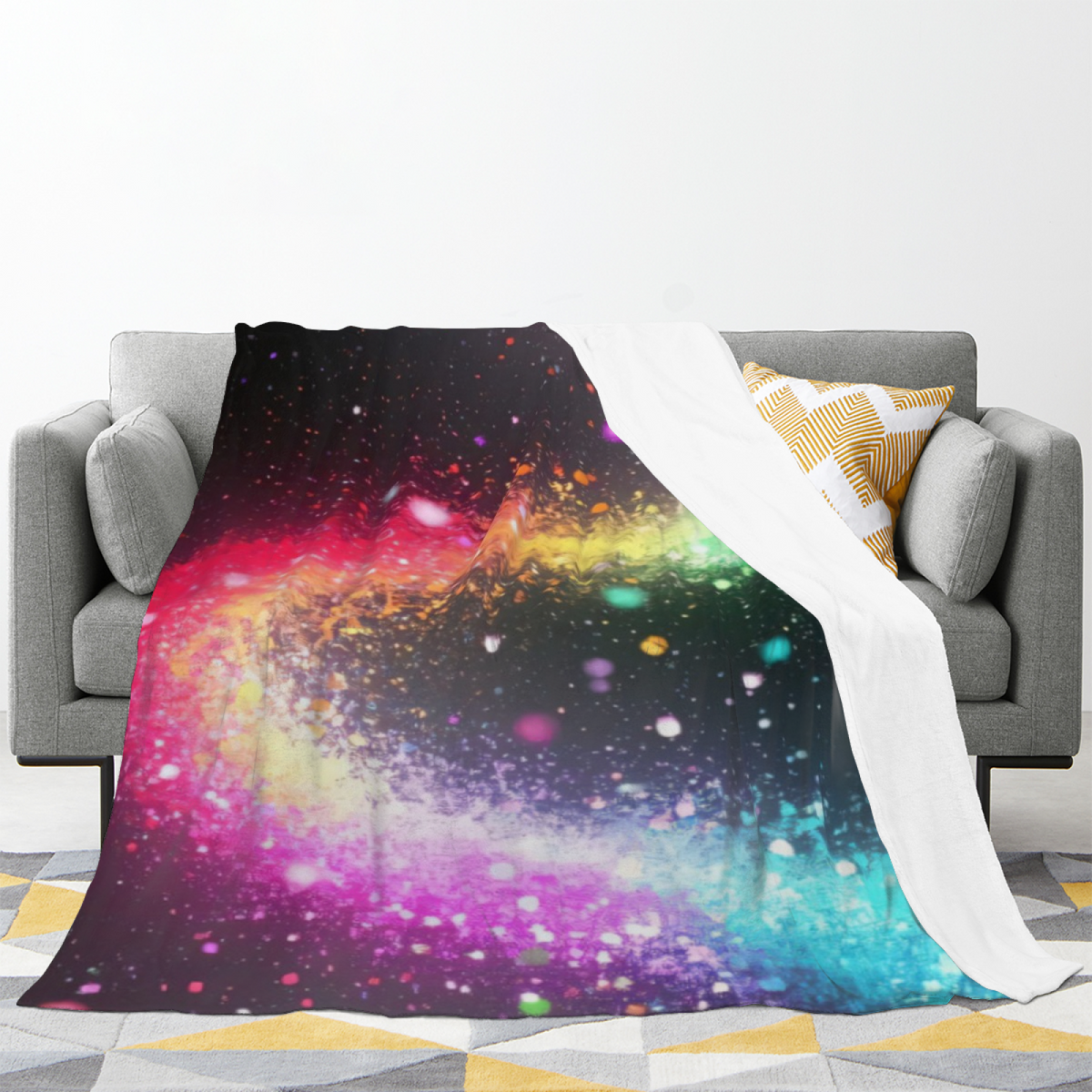 Misty Rhapsody Inspired Cozy Flannel Bed Blanket ¨C Soft Neutral Palette