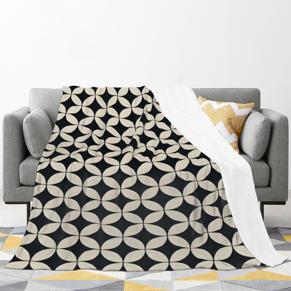 Pastel Multicolor Whimsical Decor All-Season Flannel Blanket ¨C Celestial Mosaic Edition