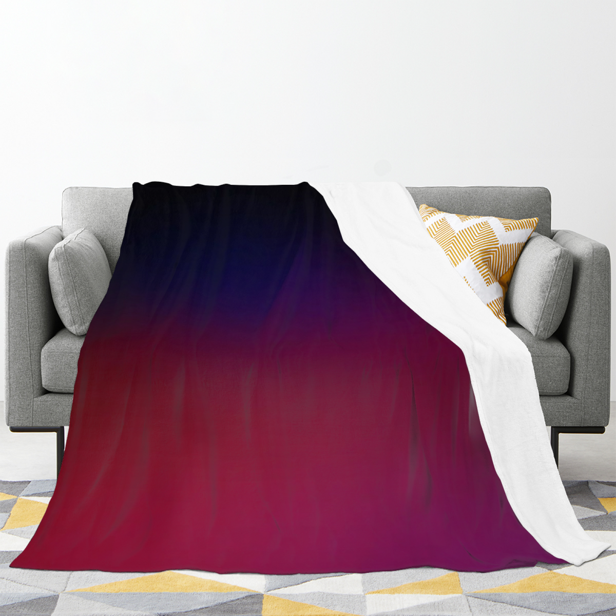 Prairie Prism Lightweight Flannel Throw in Dusty Lilac