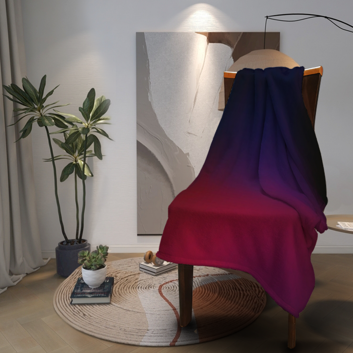 Prairie Prism Lightweight Flannel Throw in Dusty Lilac