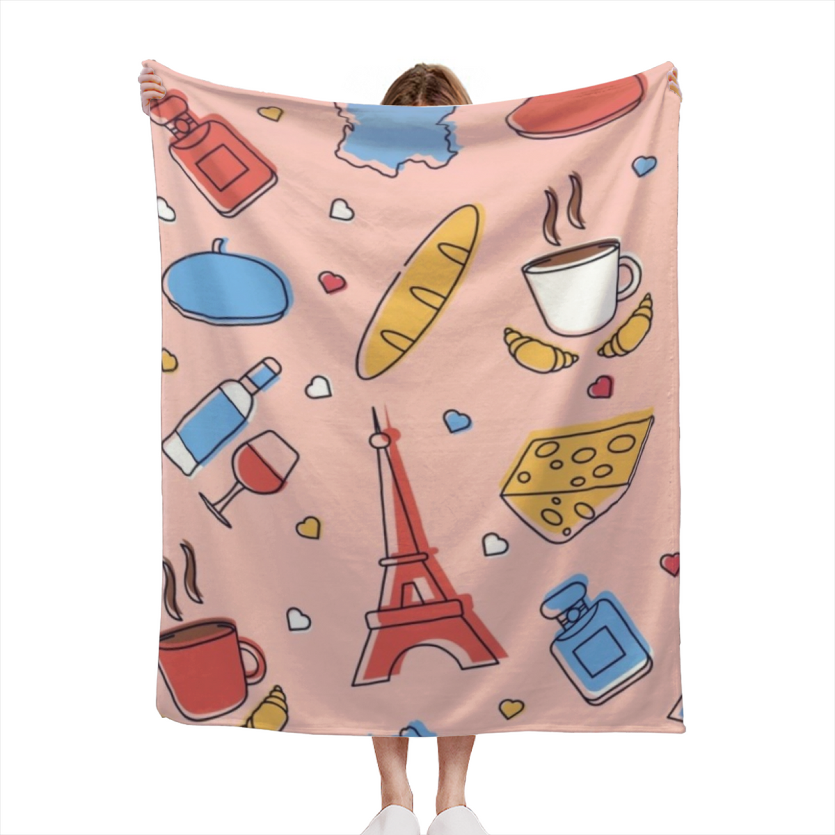 Statement Pastel Multicolor Golden Drift Soft Flannel Blanket