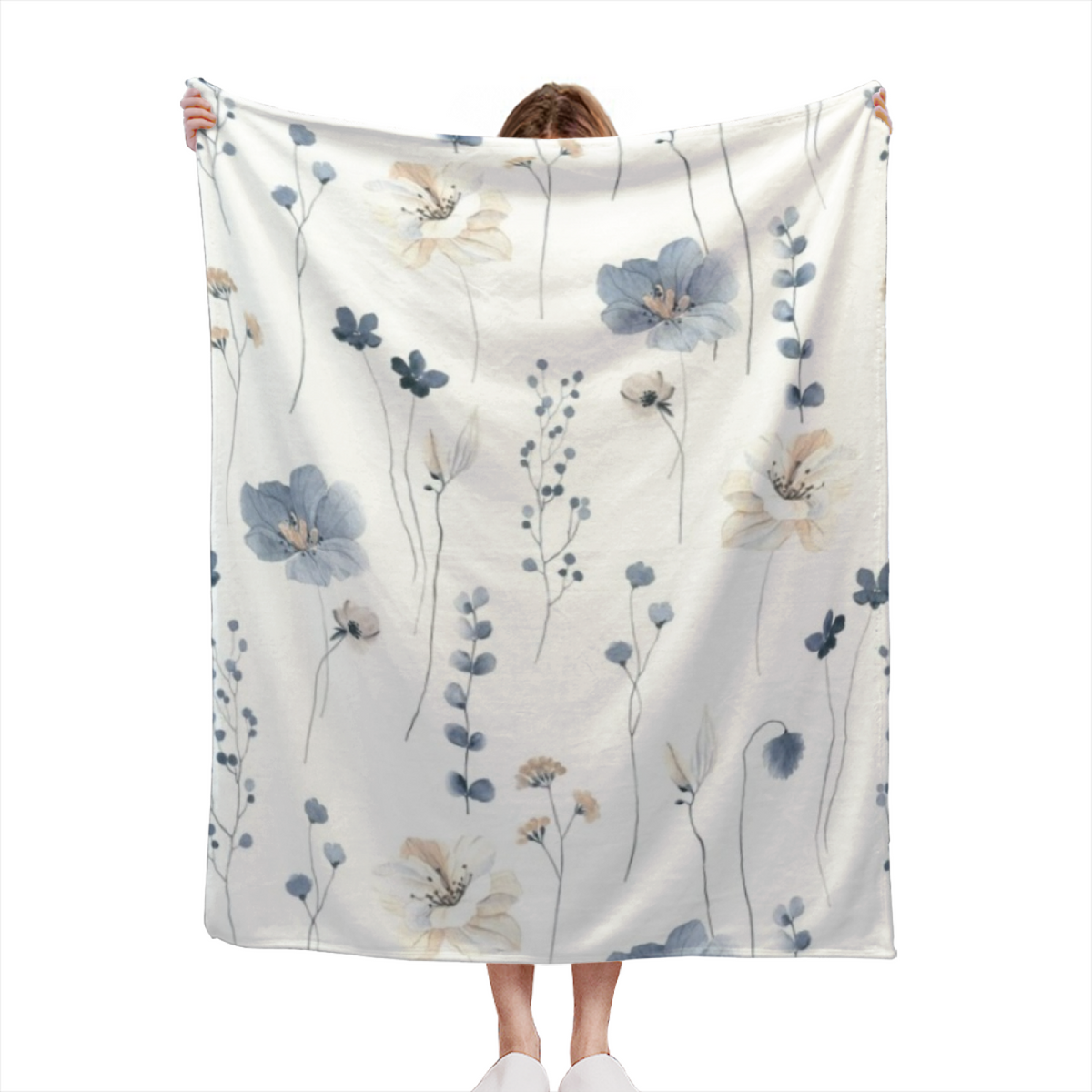Enchanted Galaxy Inspired Flannel Sofa Throw ¨C Earthy Neutral Palette