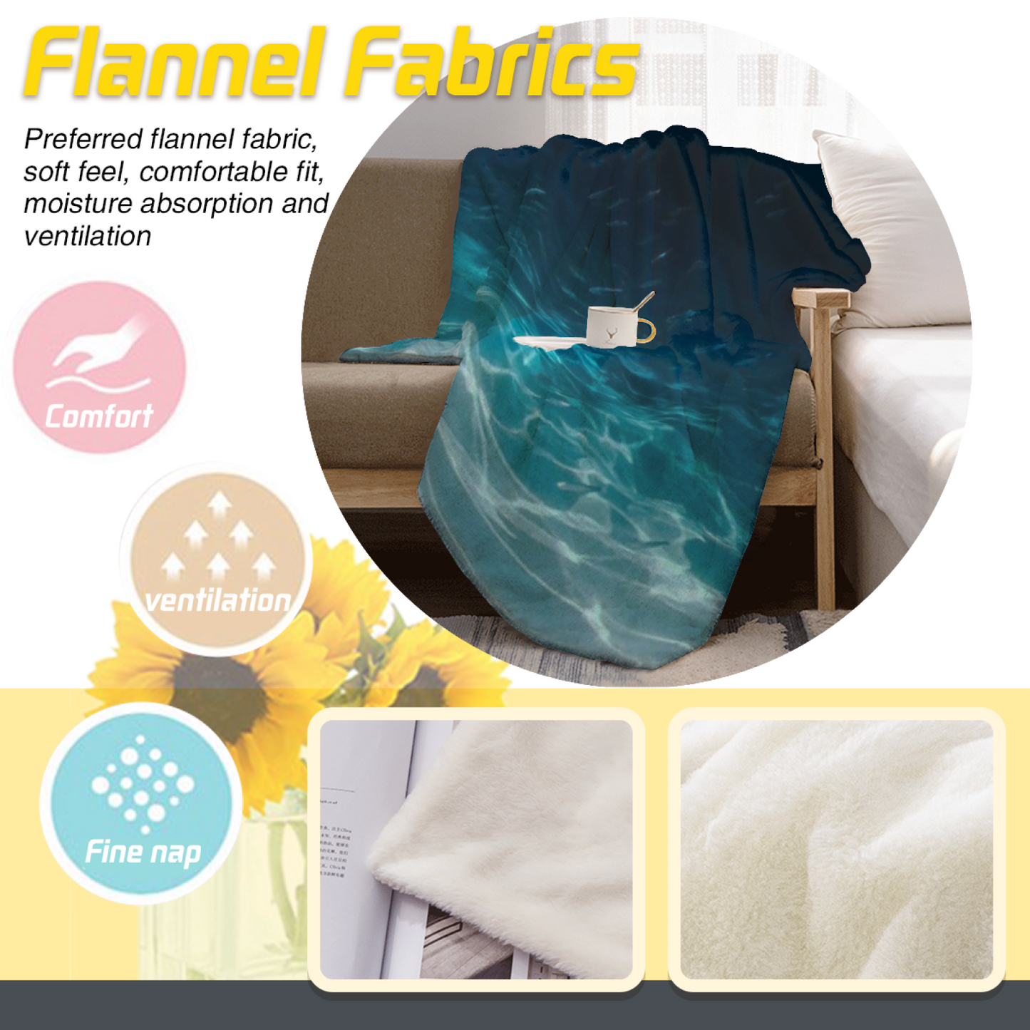 Colorful Abstract Art Throw Blanket ¨C Modern Printed Decorative Blanket