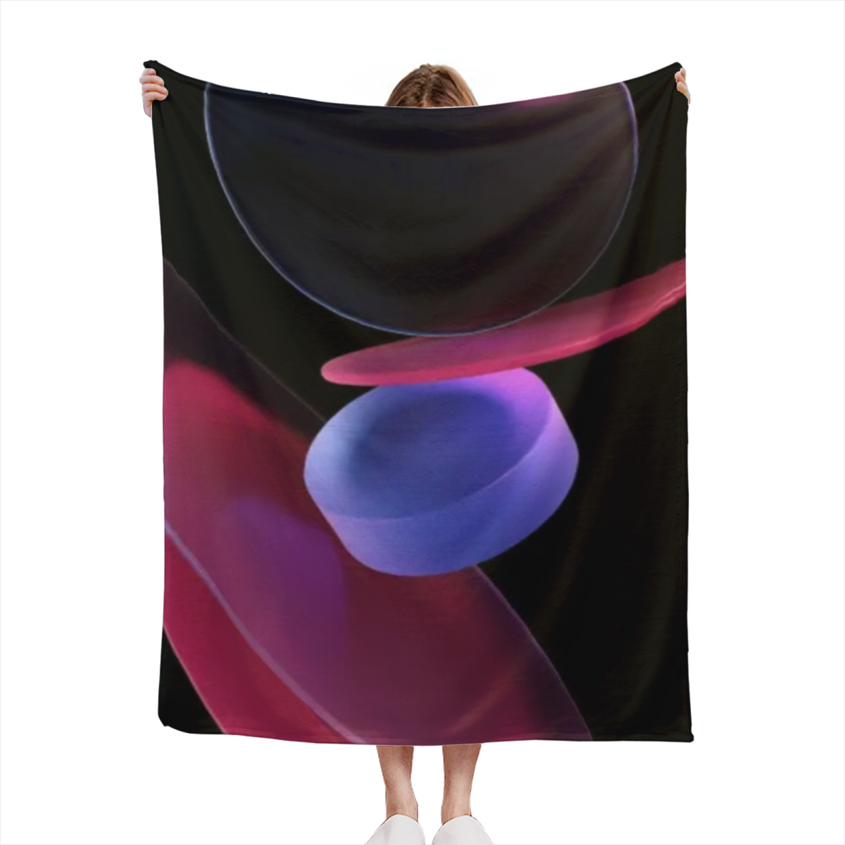 Electric Vista Home Accent Soft Flannel Blanket ¨C Warm Coral