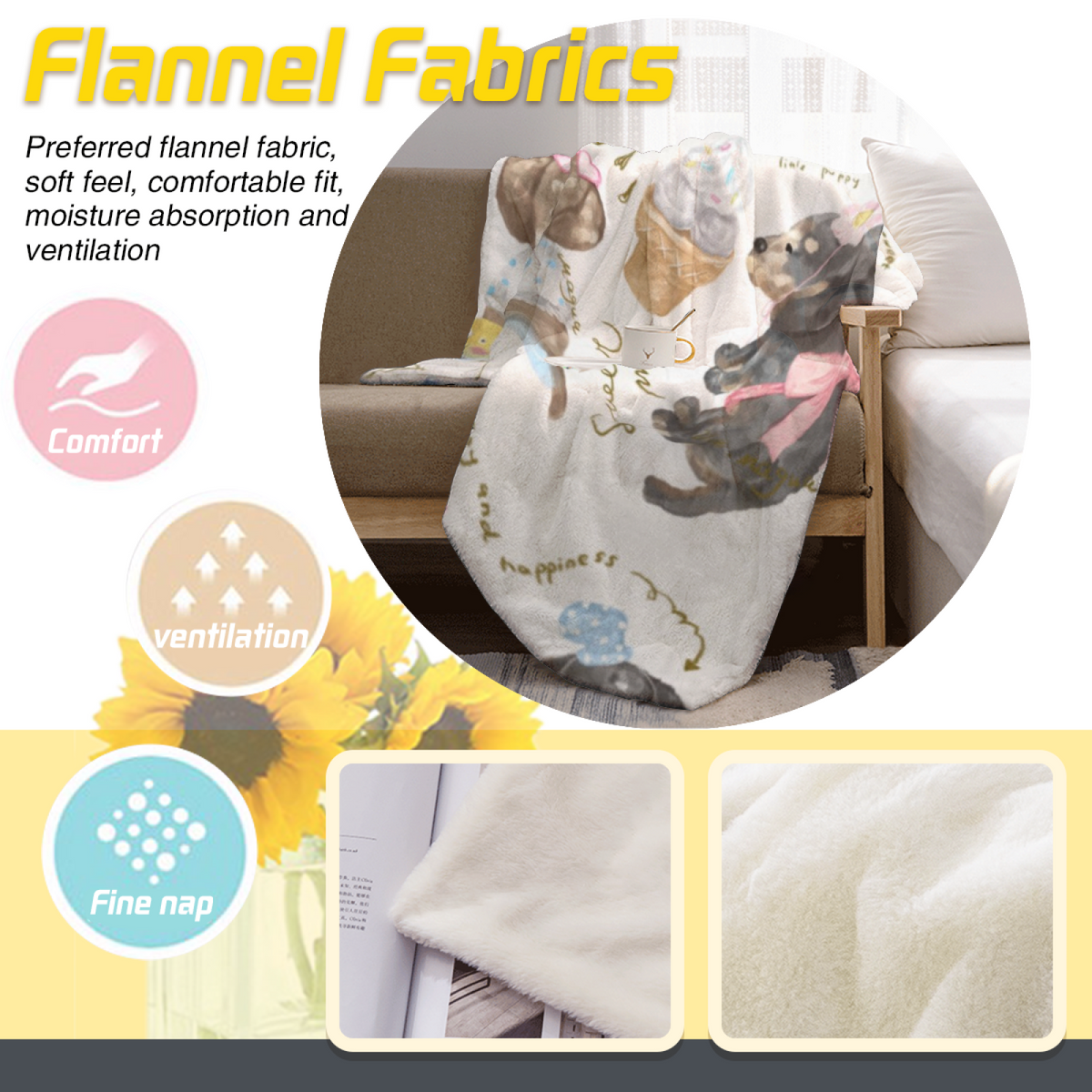 Riverstone Carnival Home Accent Soft Flannel Blanket ¨C Warm Coral