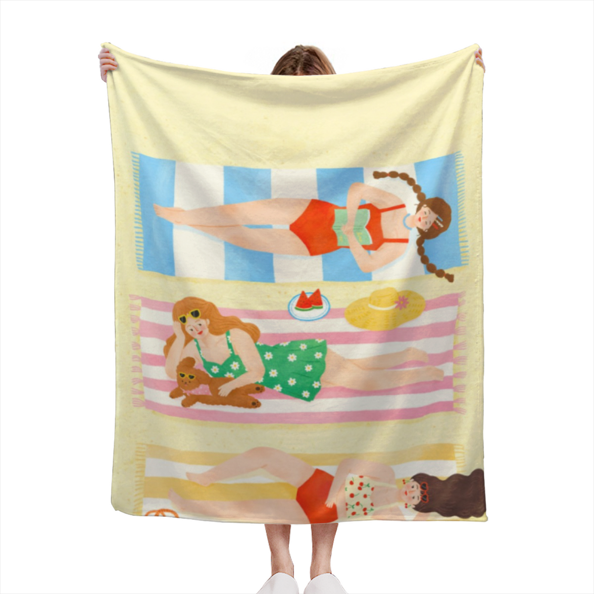 Soft Minimalist All-Season Flannel Blanket ¨C Radiant Rhapsody Collection