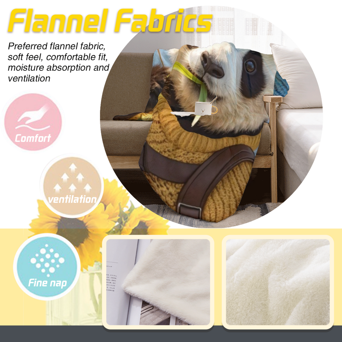 Contemporary Artistic Throw Blanket ¨C Colorful Graphic Printed Cozy Home Blanket