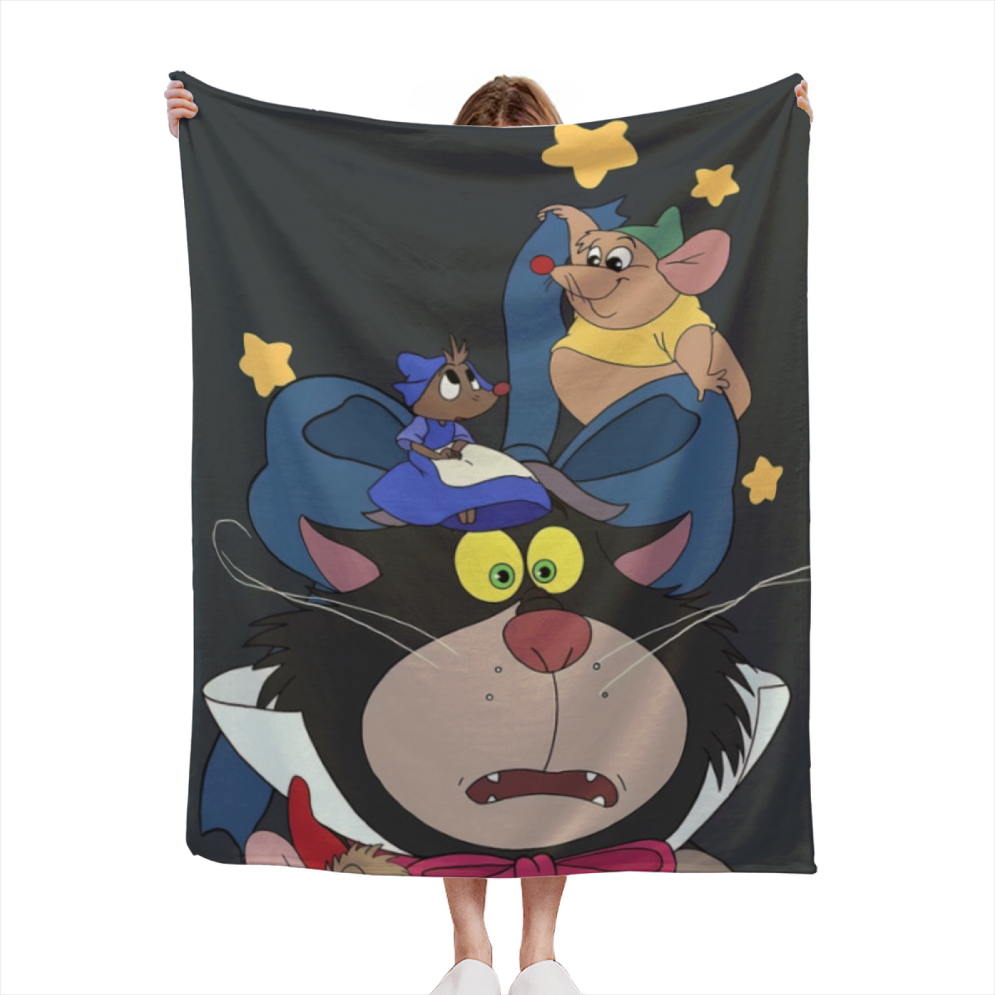 Contemporary Colorful Throw Blanket ¨C Artistic Printed Cozy Blanket