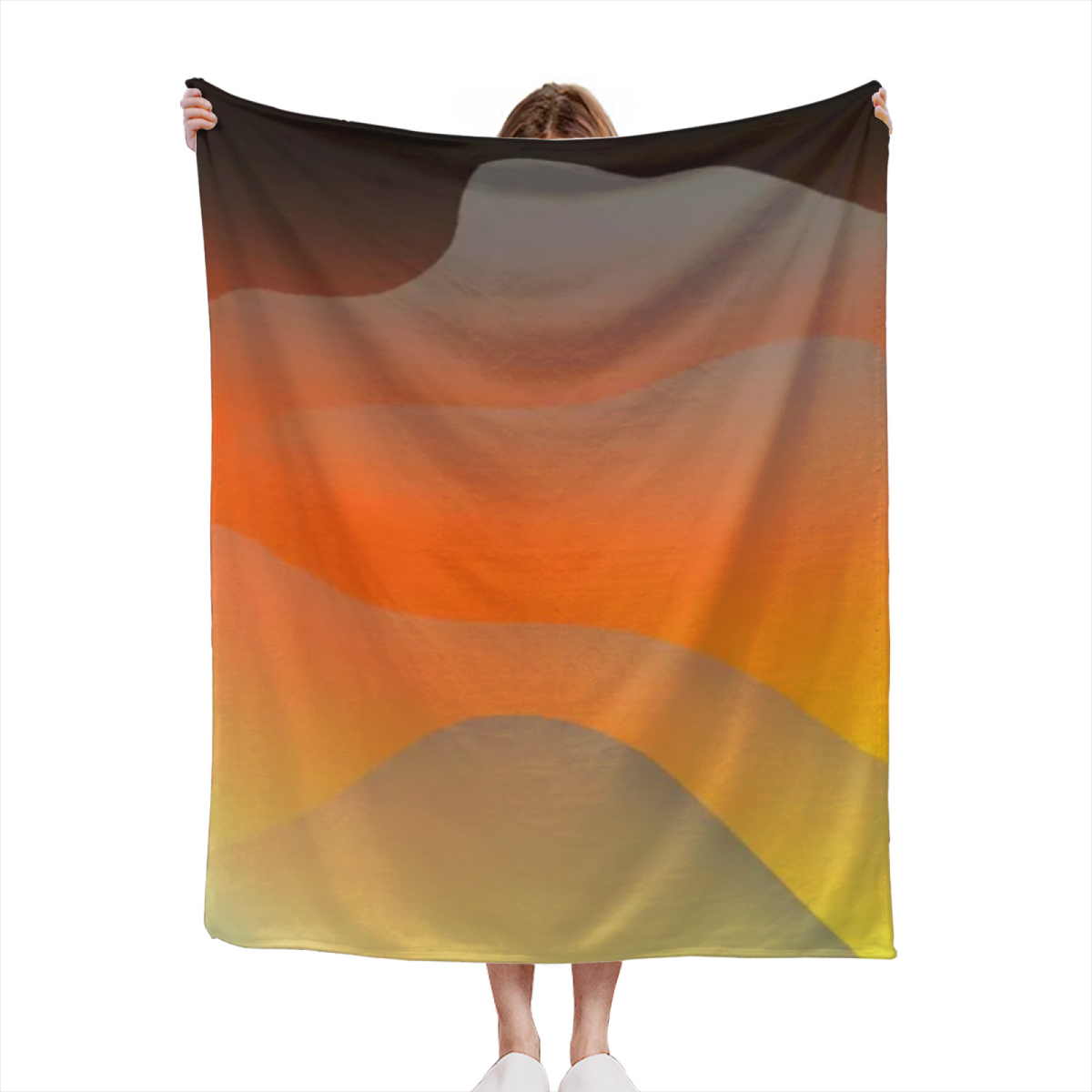 Luminous Jubilee Pastel Multicolor Modern Art Flannel Throw Blanket