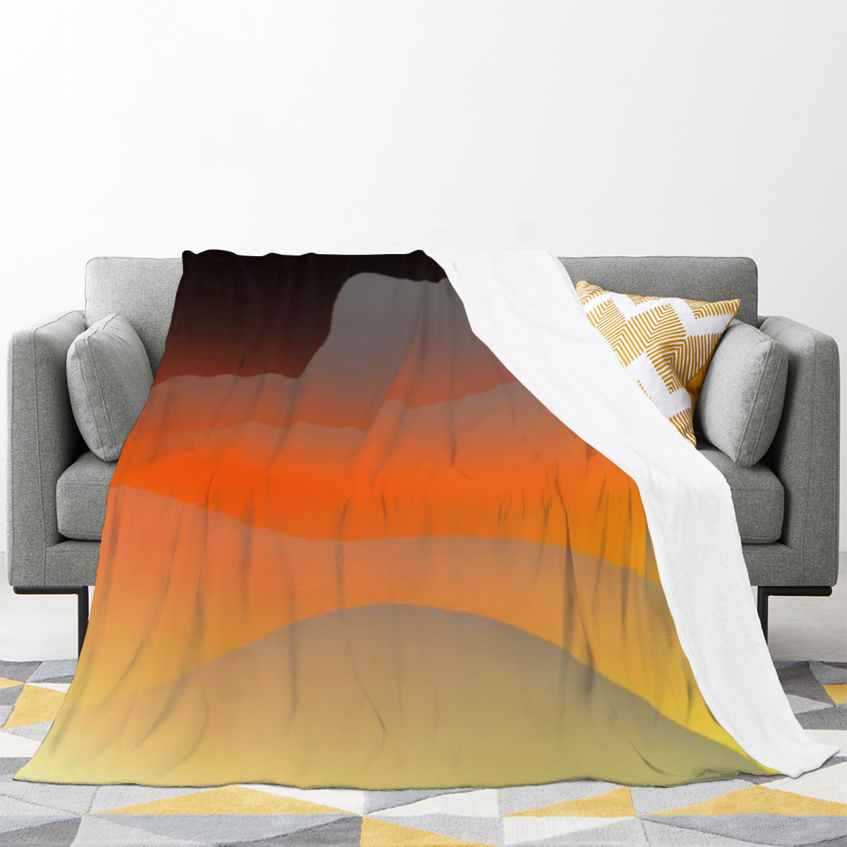 Luminous Jubilee Pastel Multicolor Modern Art Flannel Throw Blanket