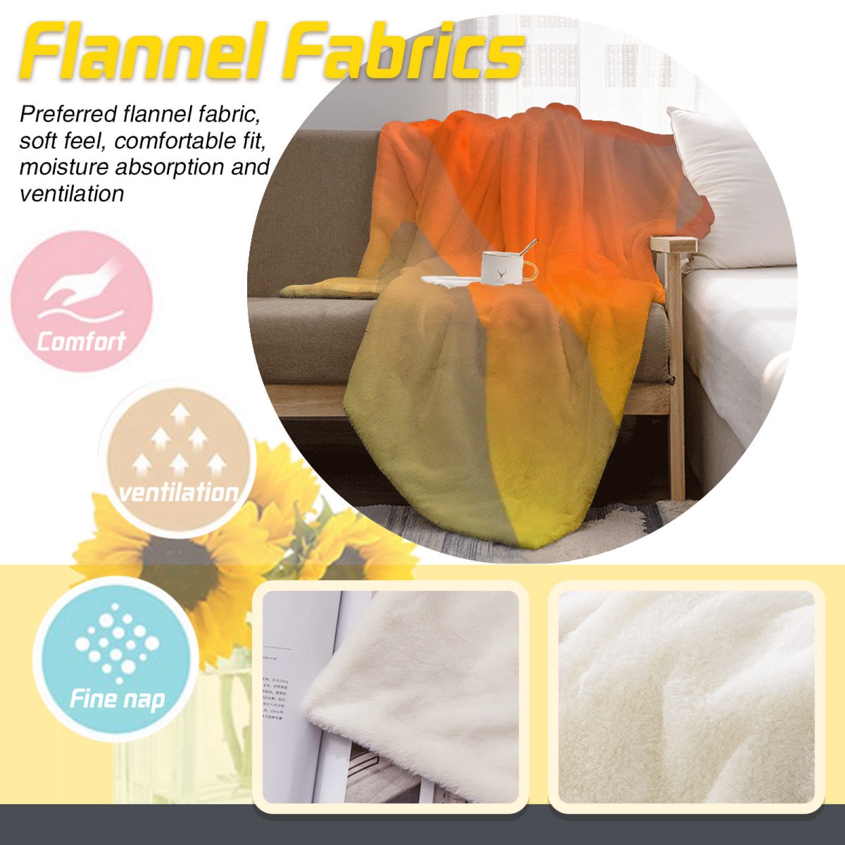 Luminous Jubilee Pastel Multicolor Modern Art Flannel Throw Blanket