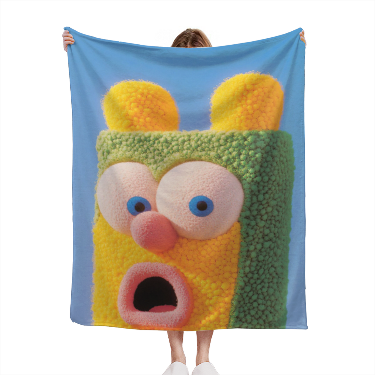 Colorful Graphic Art Throw Blanket ¨C Contemporary Decorative Cozy Blanket