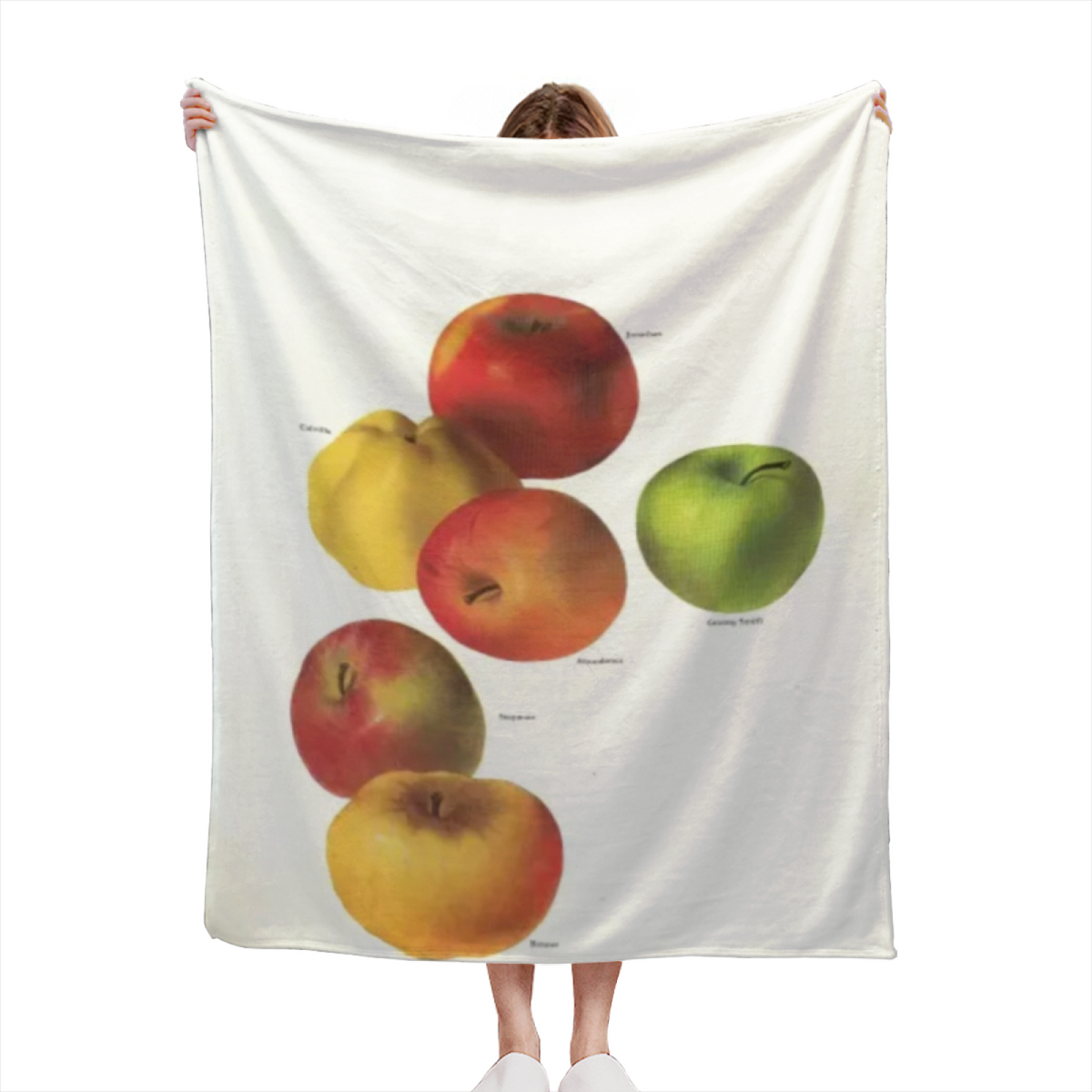 Flannel Throw Blanket with Marigold Spectrum Cozy Cottage Artwork
