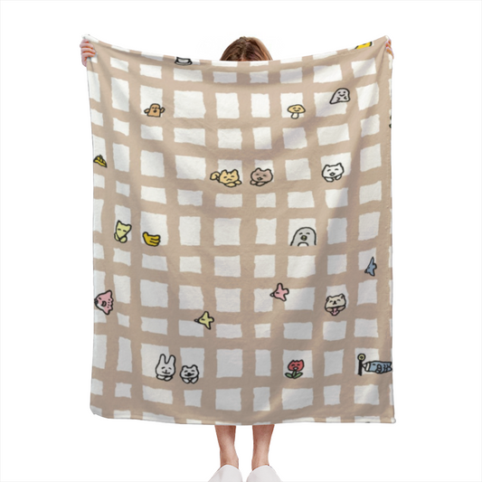 Creamy Ivory Opaline Galaxy Lightweight Flannel Throw ¨C Contemporary Pattern
