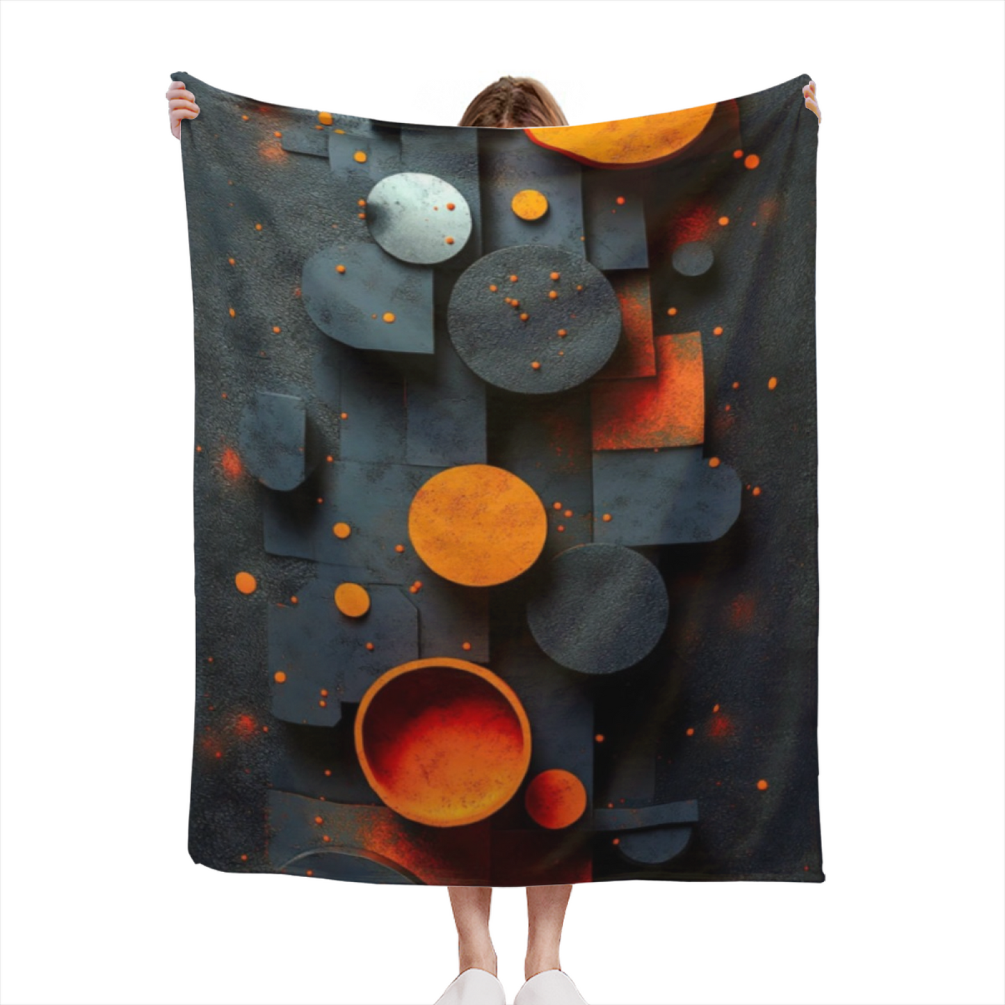Modern Decorative Throw Blanket ¨C Colorful Graphic Artistic Design